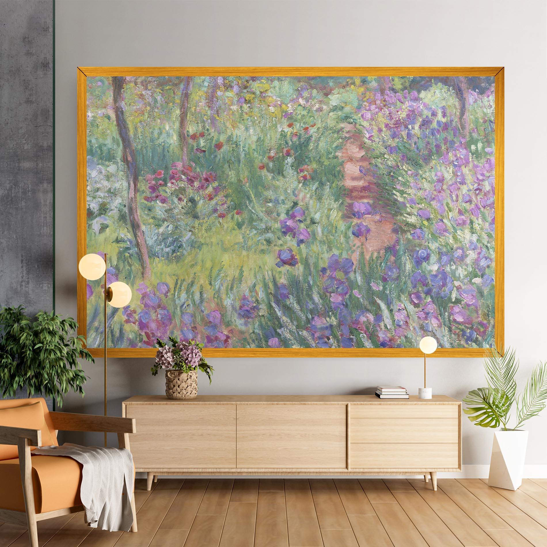 Leinwandbild Garden In Giverny mockup 9