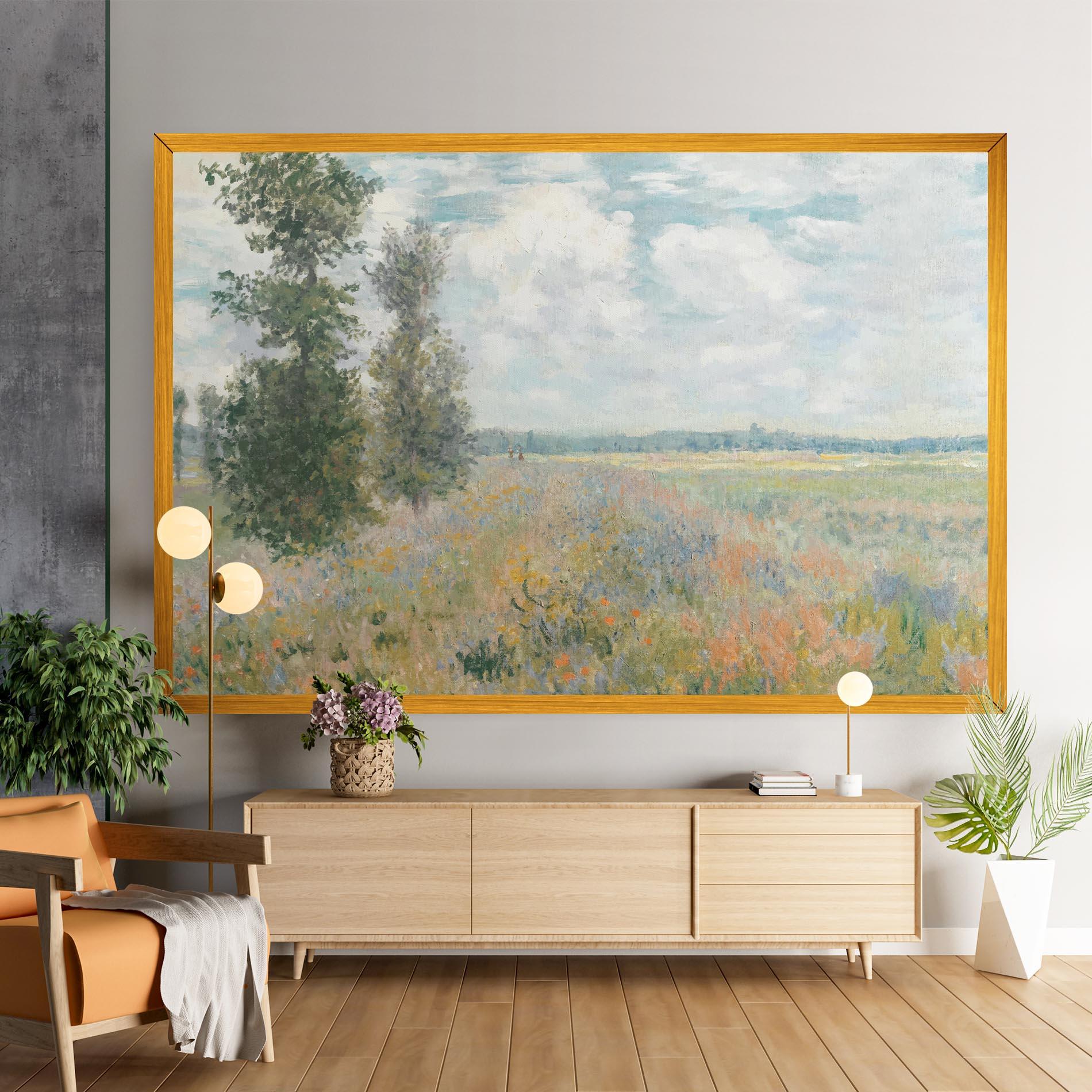 Leinwandbild Monet's Landscape Background mockup 9