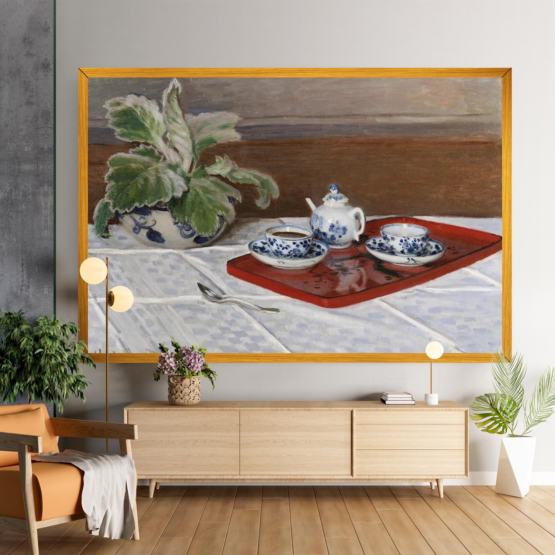 Leinwandbild Tea Service mockup 9