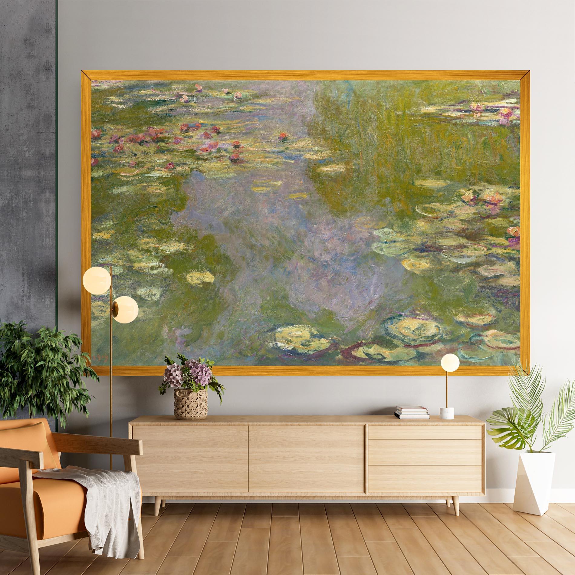 Leinwandbild Water Lilies Monet mockup 9