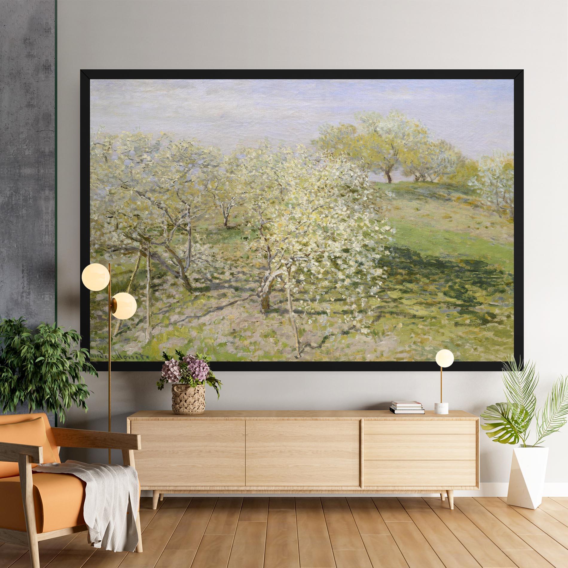 Leinwandbild Fruit Trees In Bloom mockup 9
