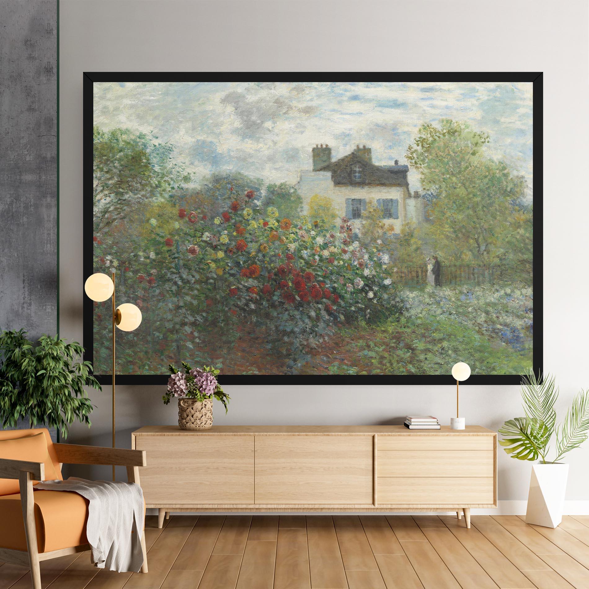 Leinwandbild Garden In Argenteuilt mockup 9