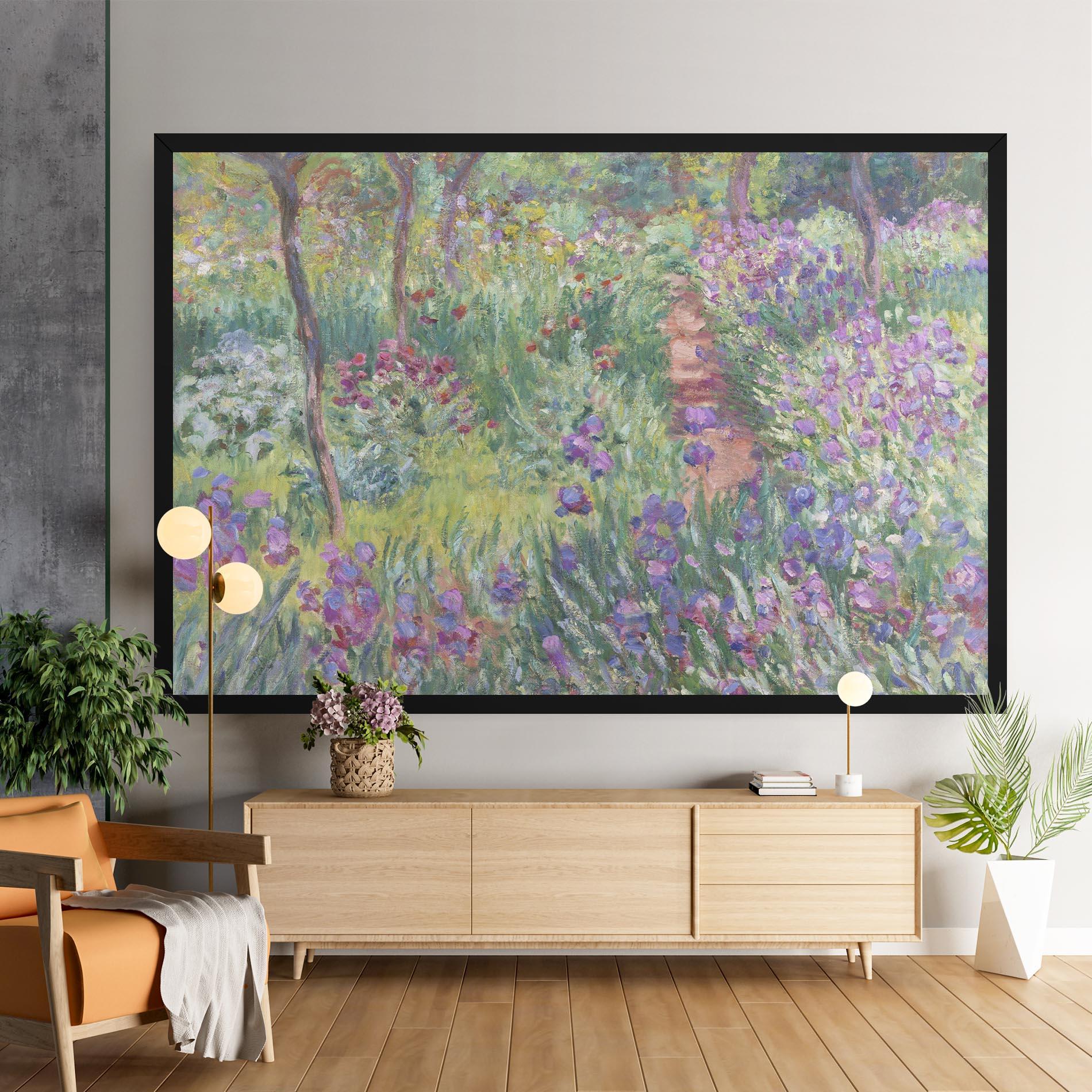 Leinwandbild Garden In Giverny Monet mockup 9