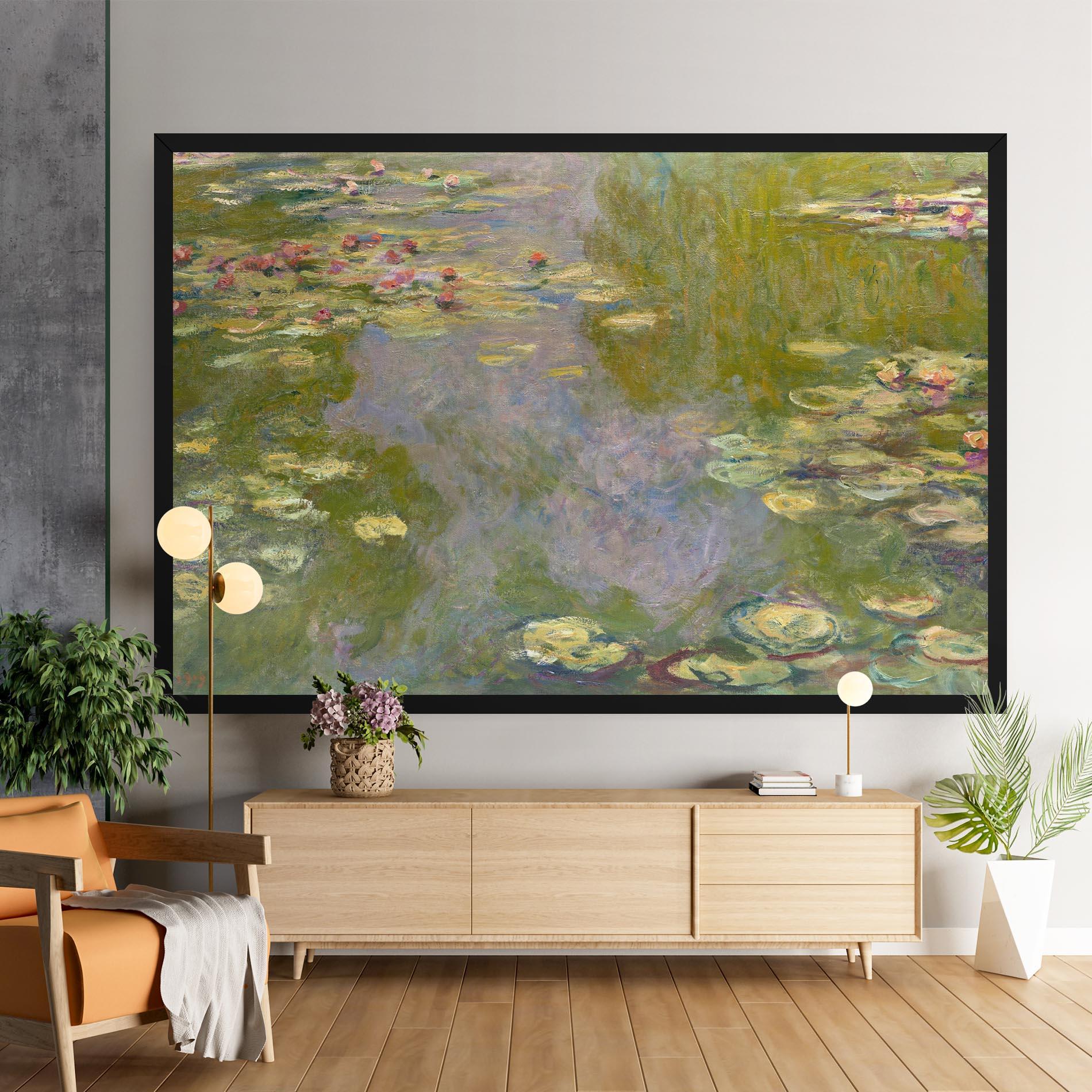 Leinwandbild Water Lilies Monet mockup 9