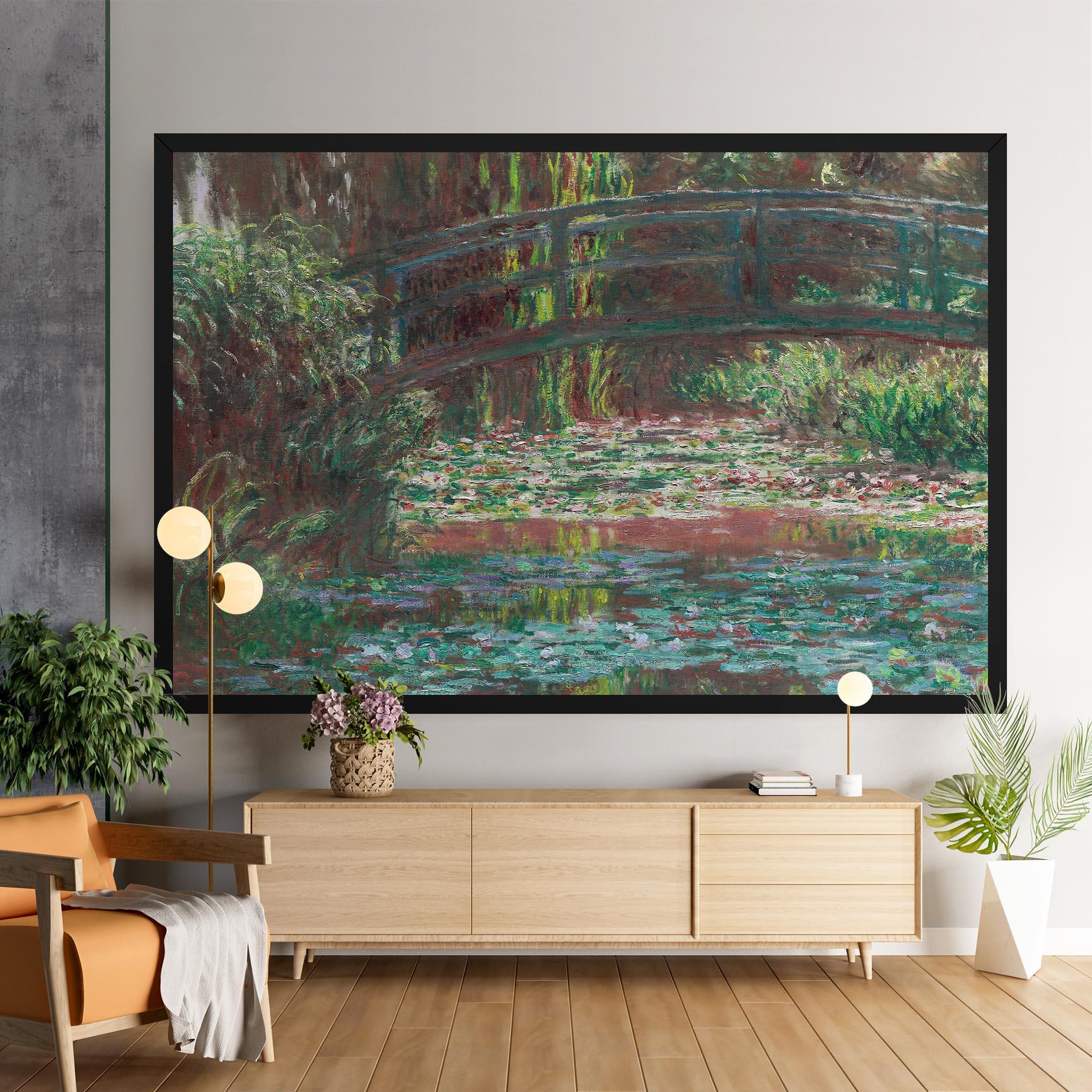 Leinwandbild Water Lily Pond mockup 9