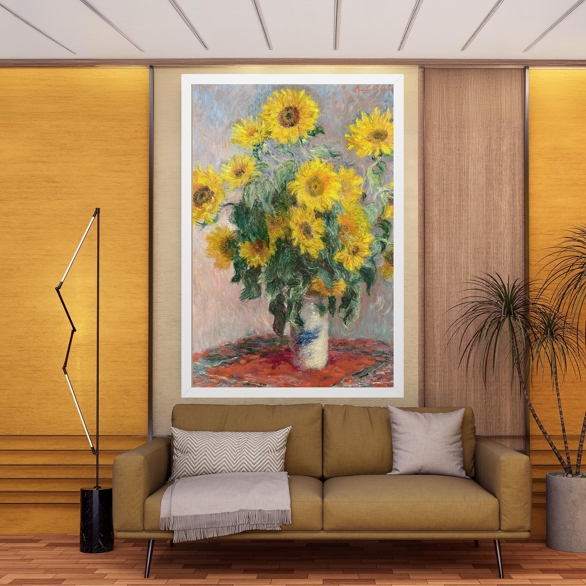 Leinwandbild Bouquet Of Sunflowers 1881 mockup 9