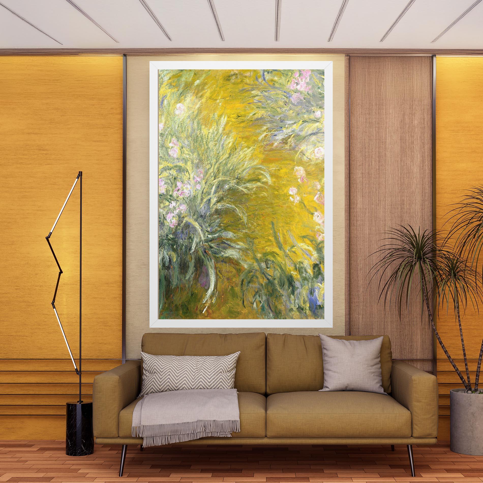 Leinwandbild Path Through The Irises mockup 9