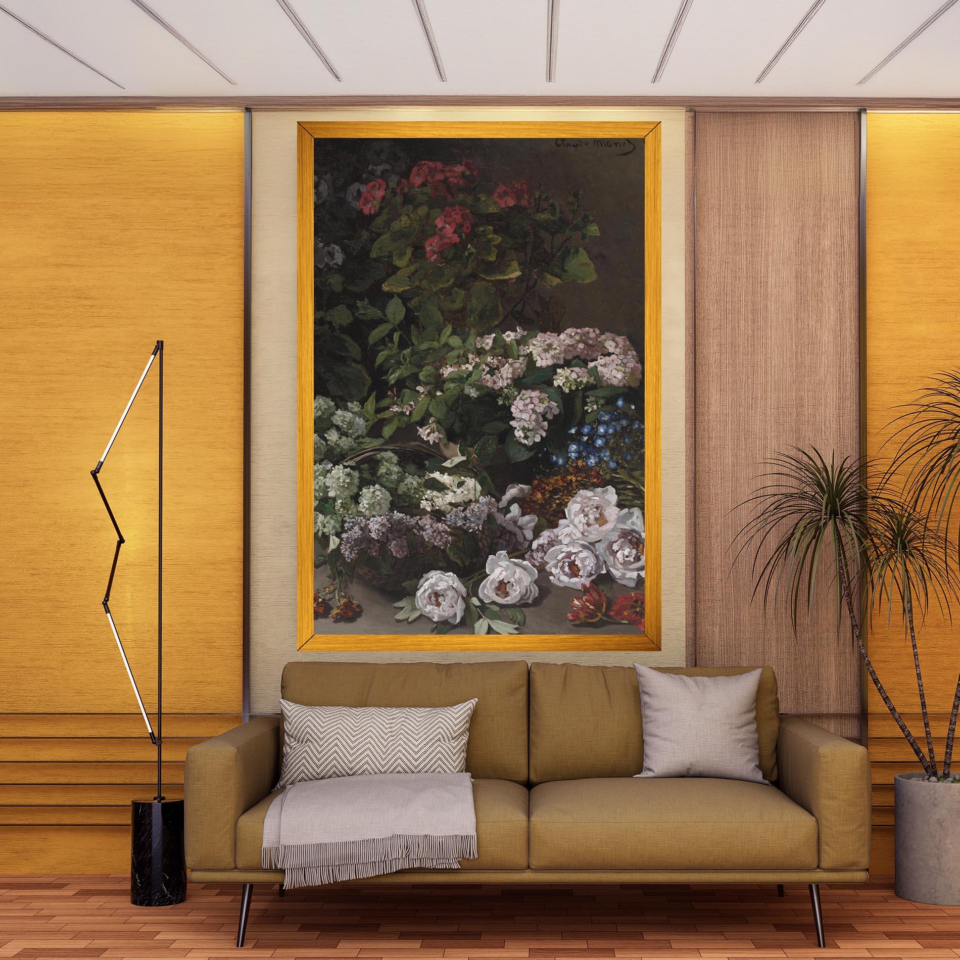 Leinwandbild Spring Flowers Monet mockup 9