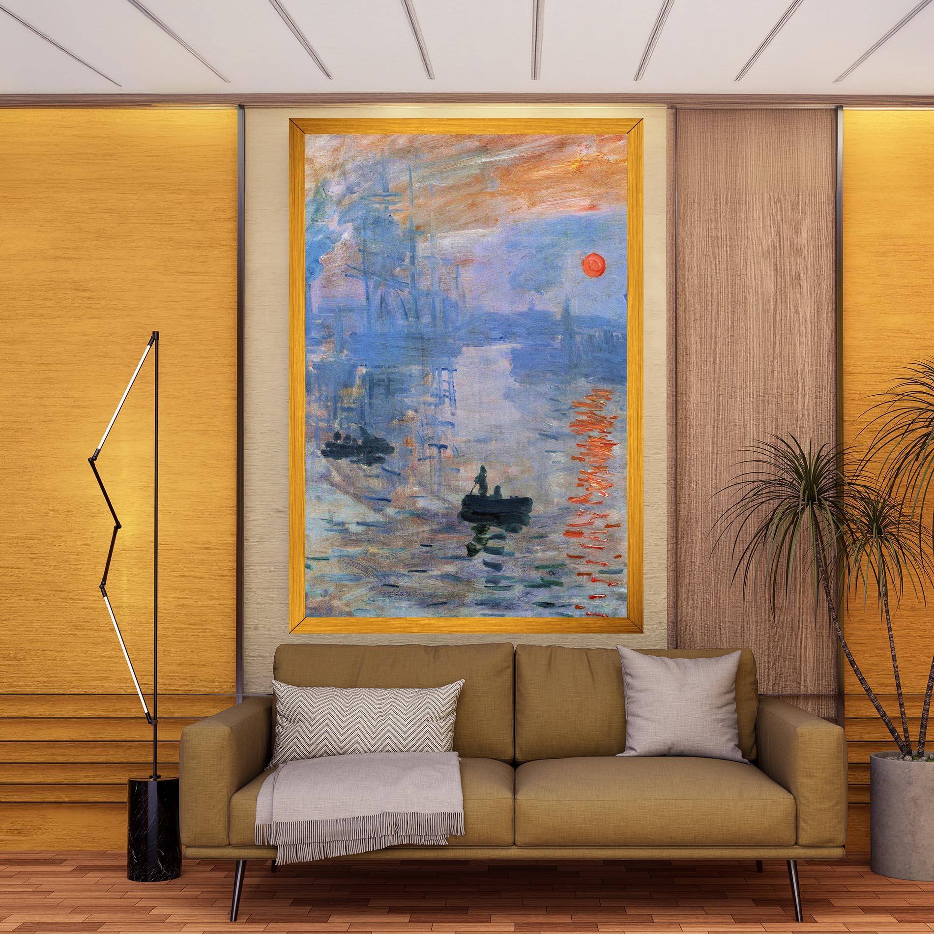 Leinwandbild Sunrise Painting mockup 9