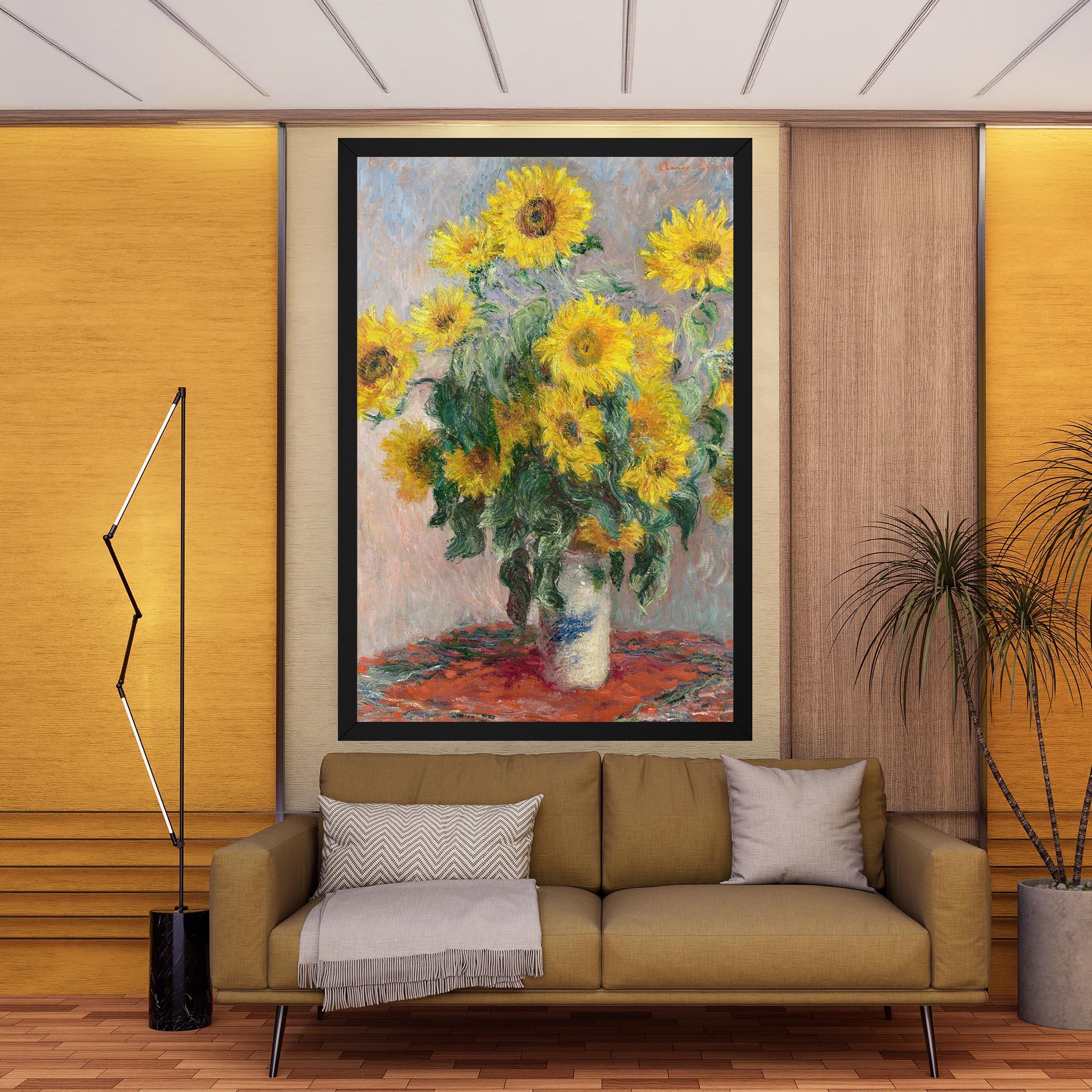 Leinwandbild Bouquet Of Sunflowers 1881 mockup 9