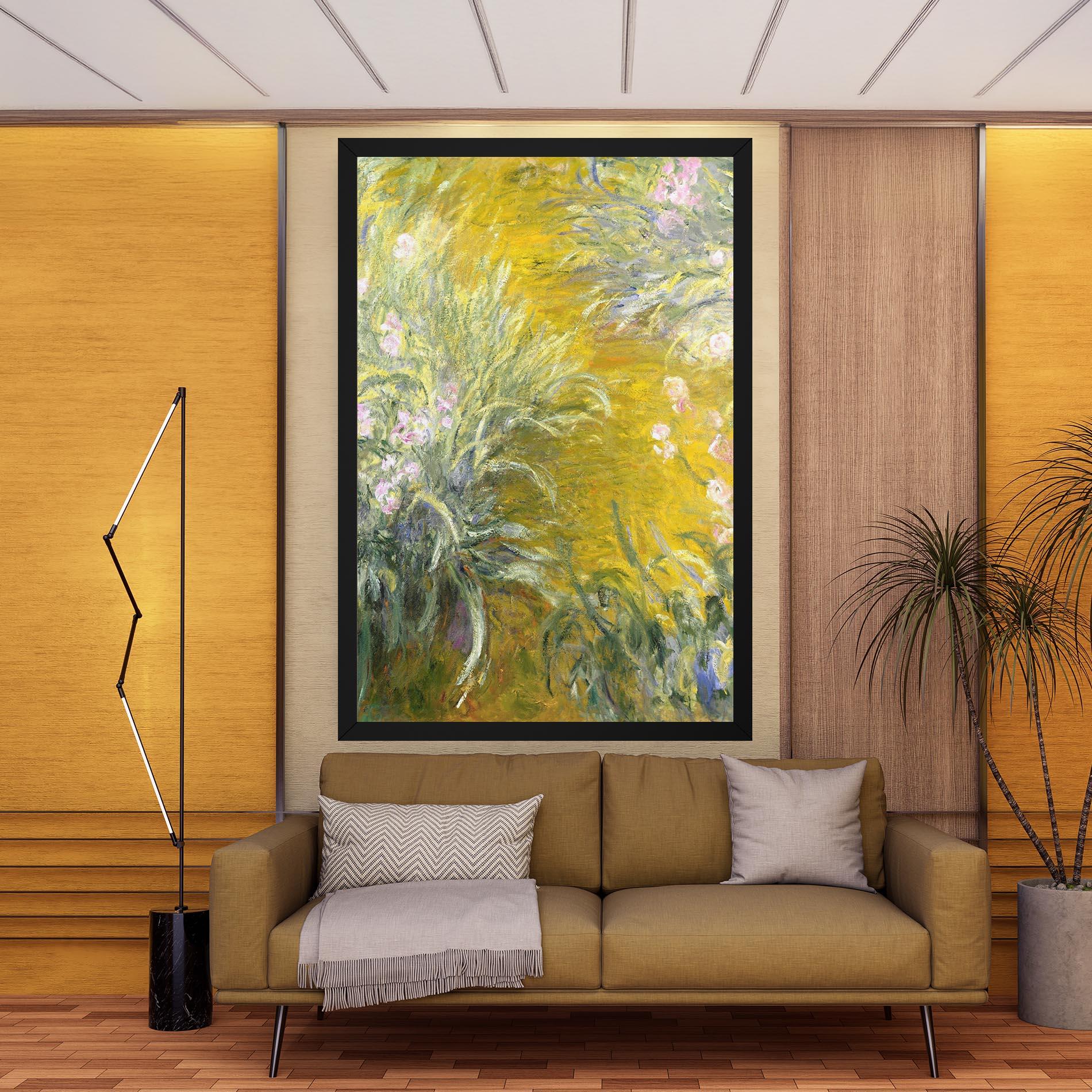 Leinwandbild Path Through The Irises mockup 9