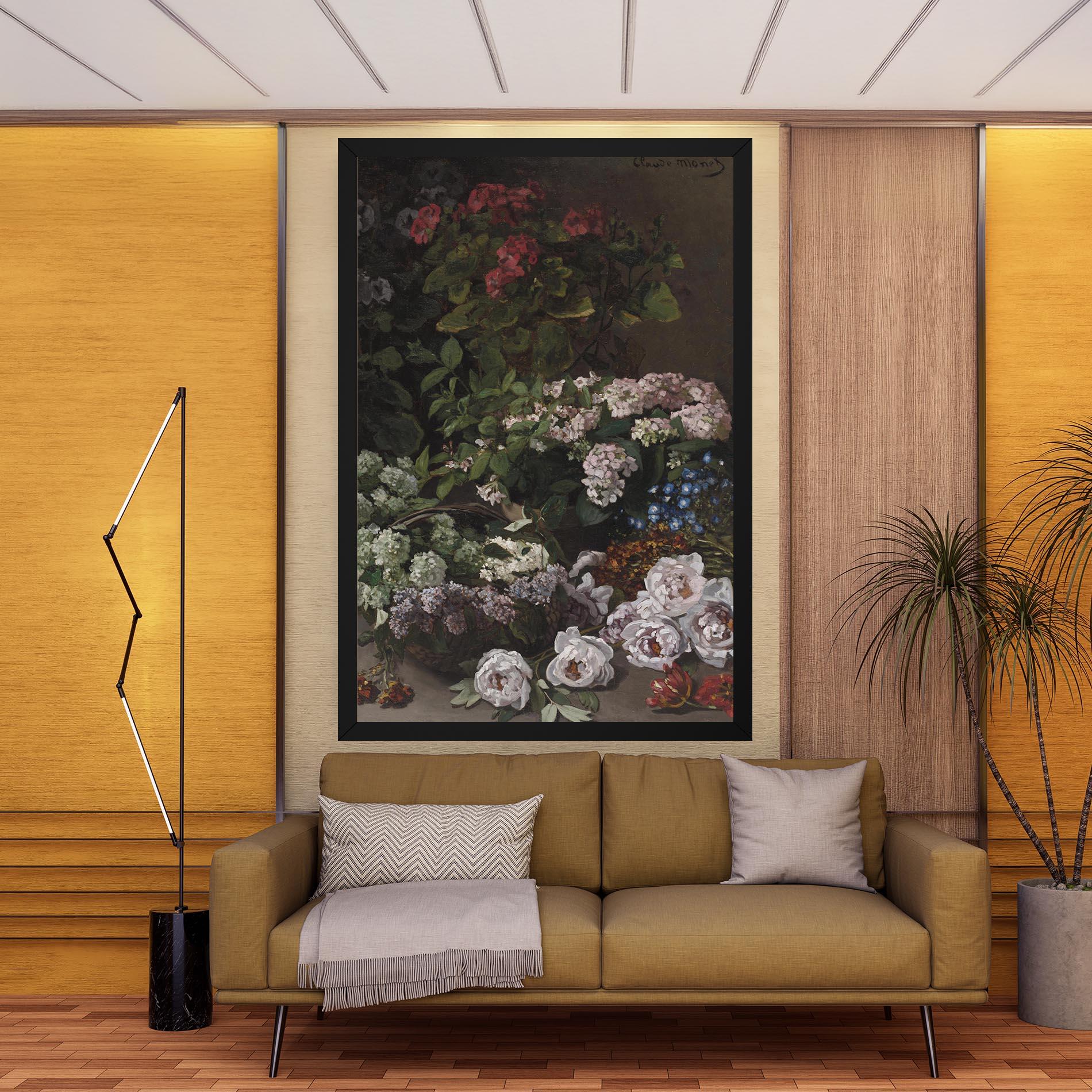 Leinwandbild Spring Flowers Monet mockup 9