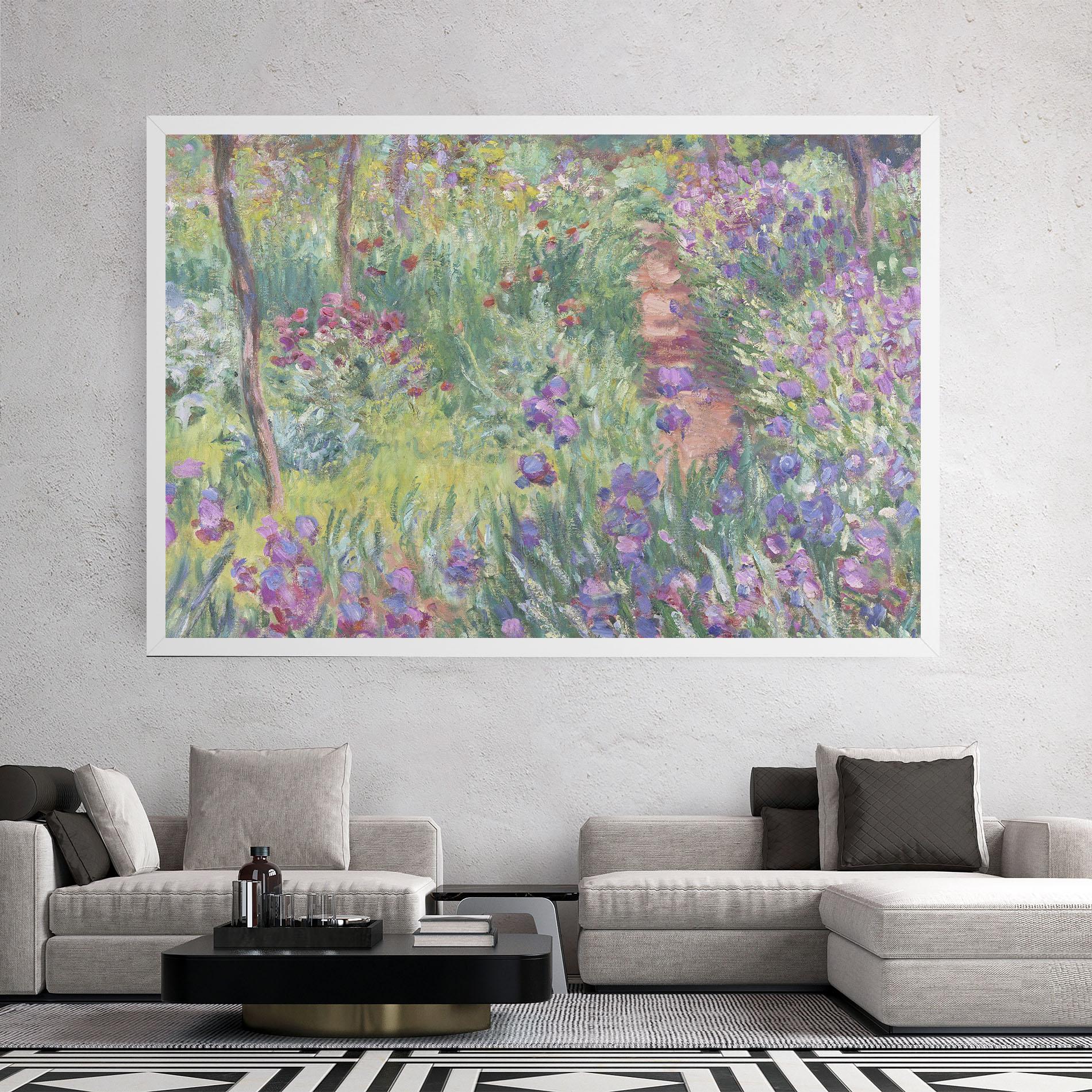 Leinwandbild Garden In Giverny mockup 2
