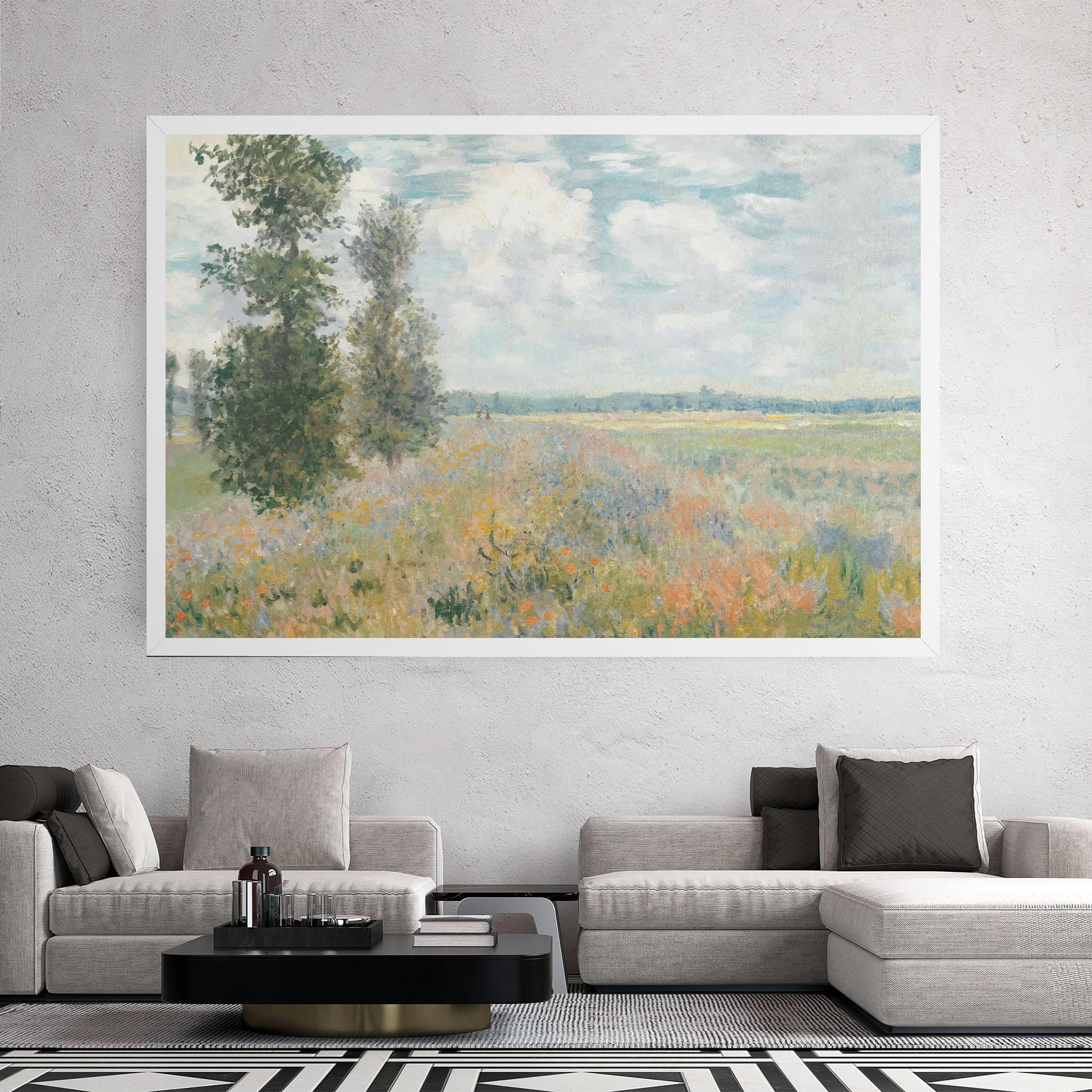 Leinwandbild Monet's Landscape Background mockup 2
