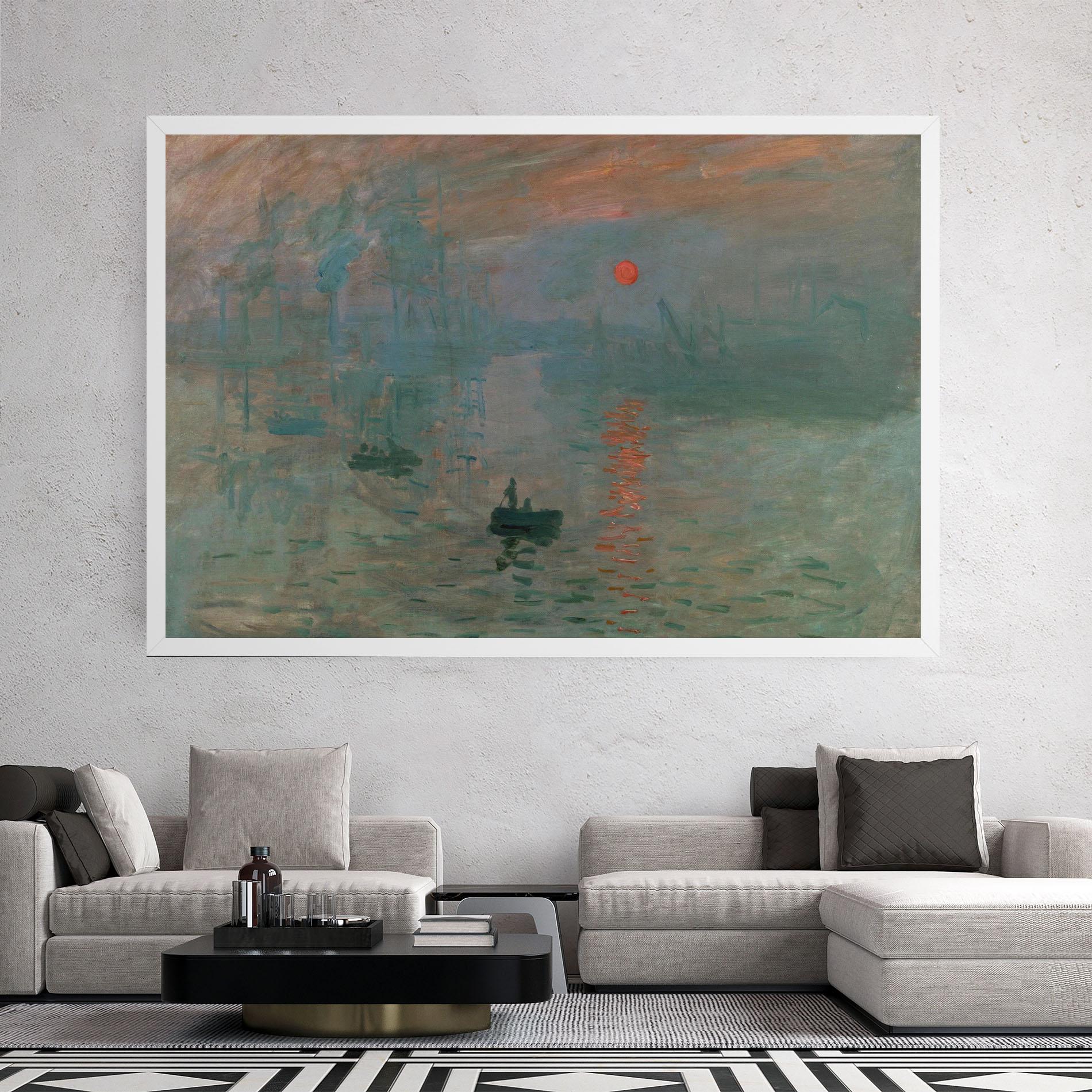 Leinwandbild Monet Sunrise mockup 2