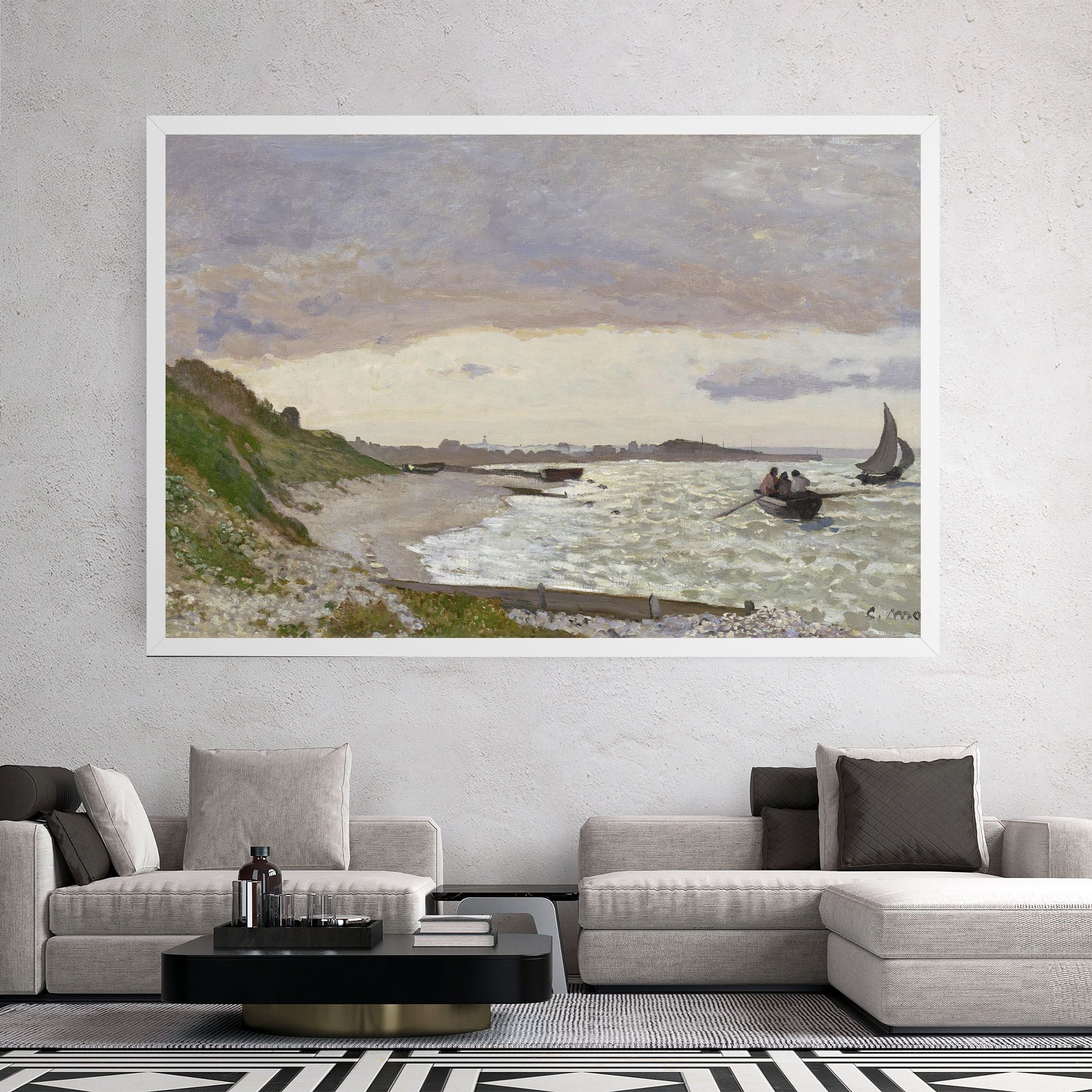 Seashore At Sainte Adresse mockup 2