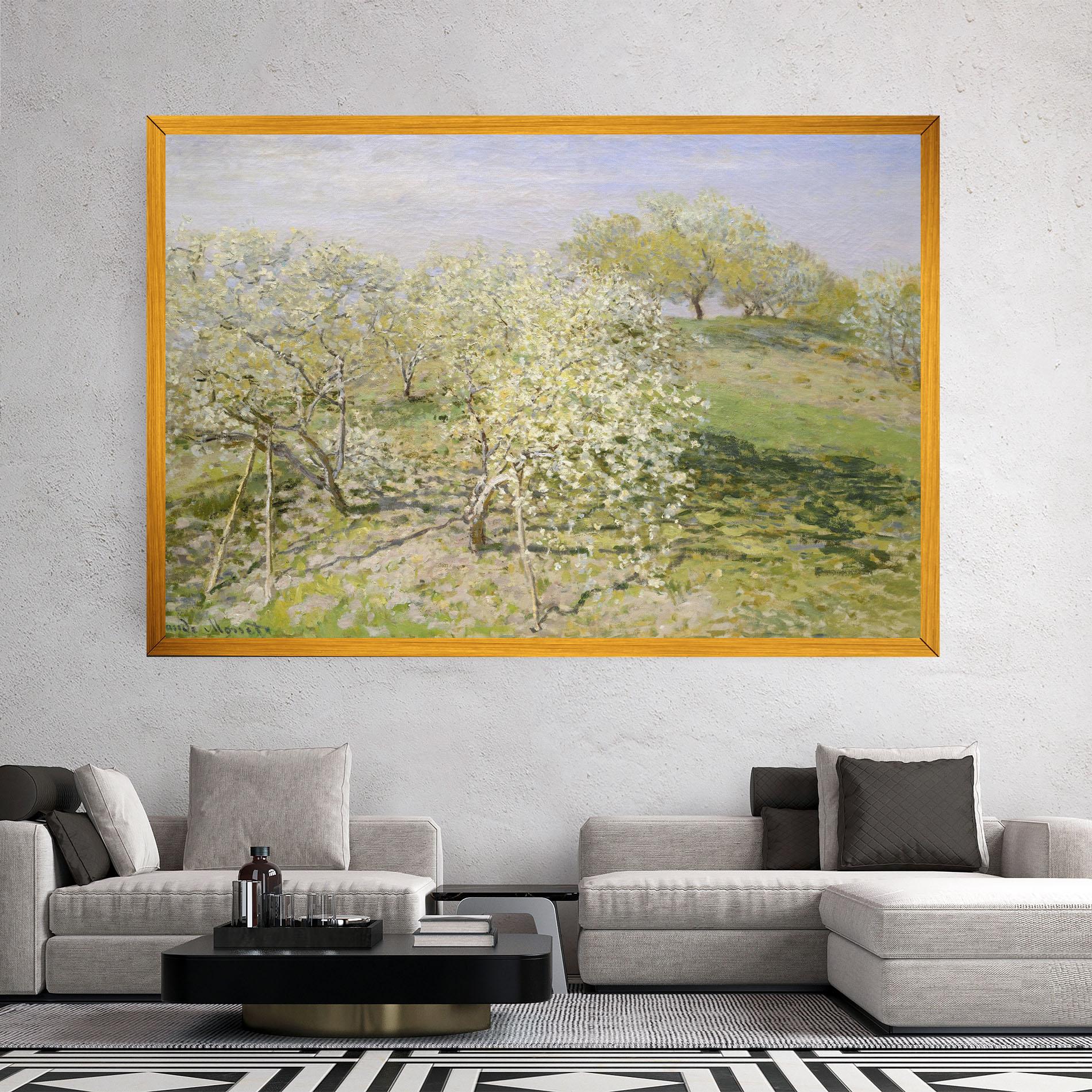 Leinwandbild Fruit Trees In Bloom mockup 2