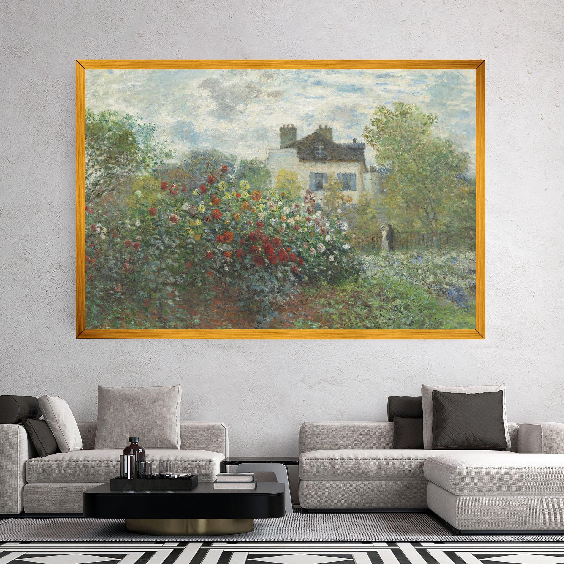 Leinwandbild Garden In Argenteuilt mockup 2