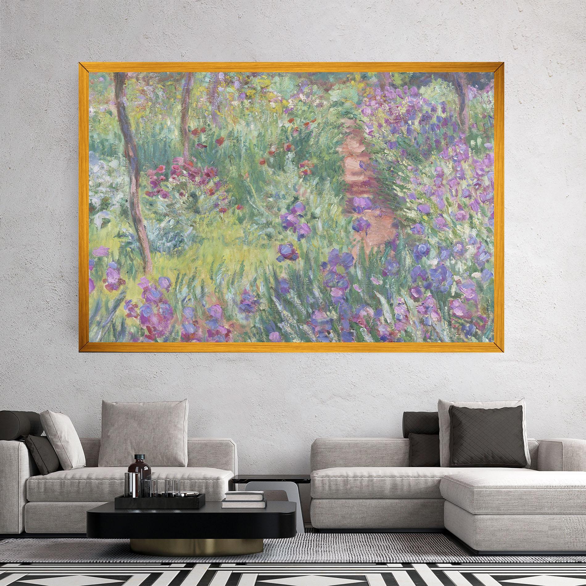 Leinwandbild Garden In Giverny mockup 2