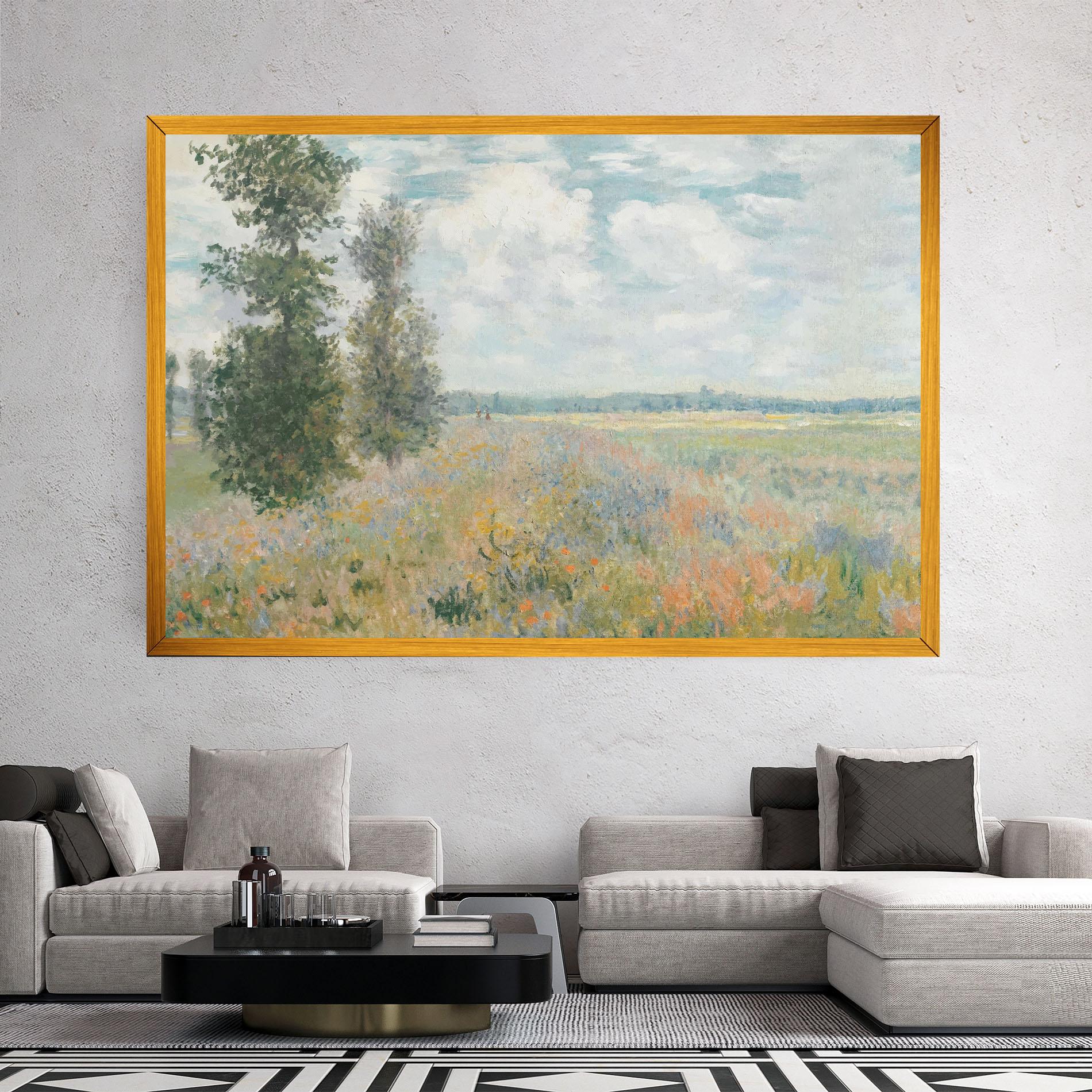 Leinwandbild Monet's Landscape Background mockup 2