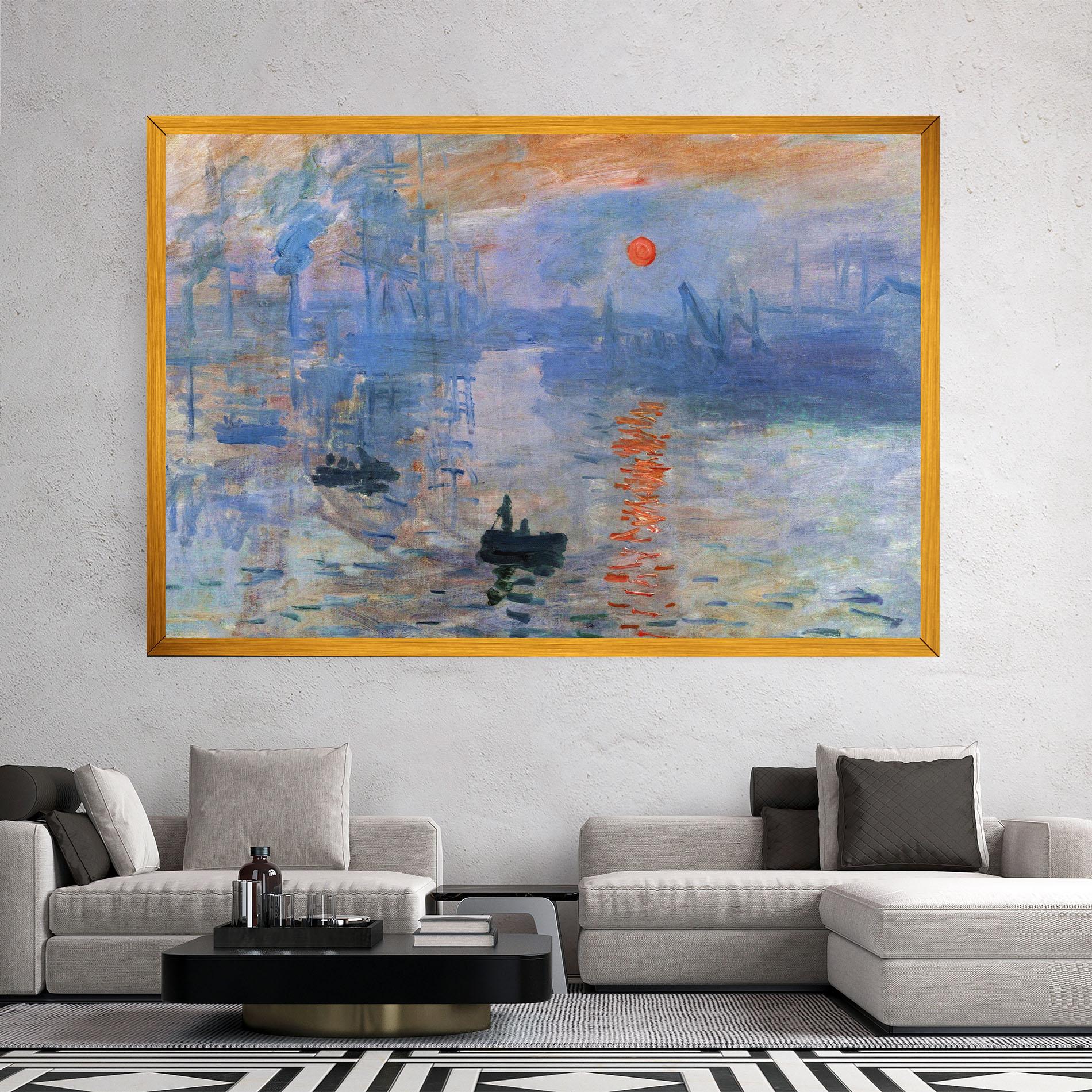 Leinwandbild Monet Impressionist mockup 2