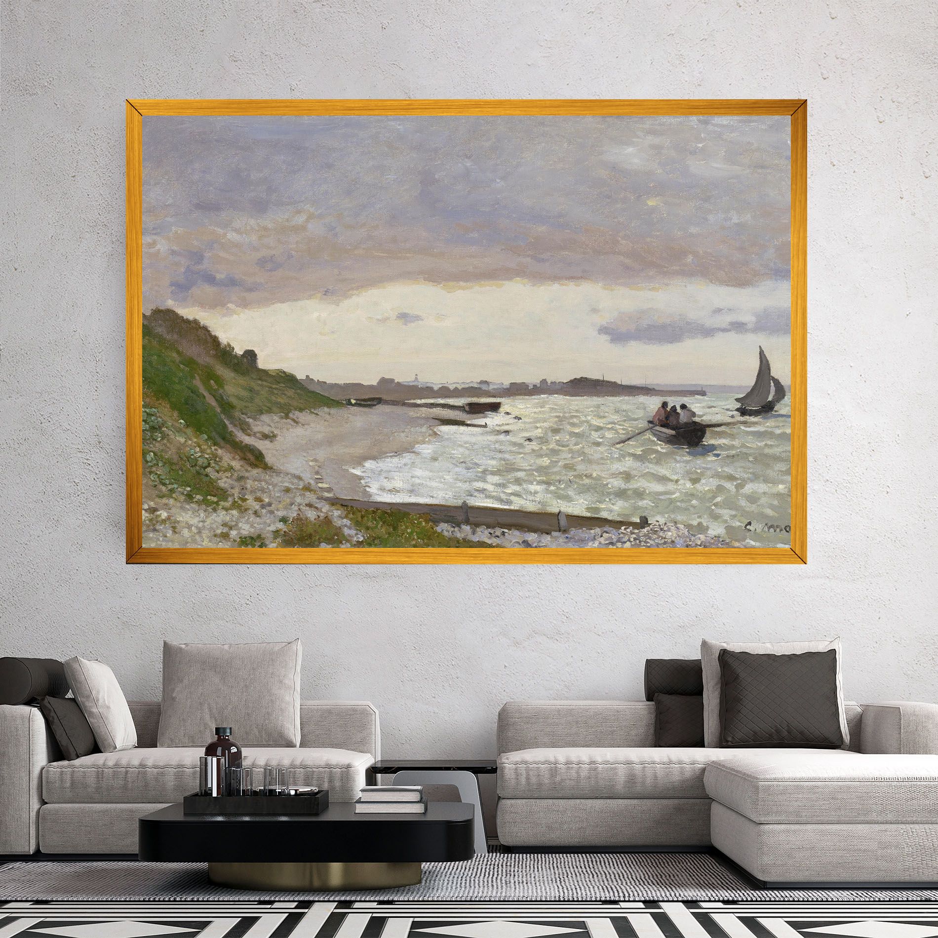Seashore At Sainte Adresse mockup 2