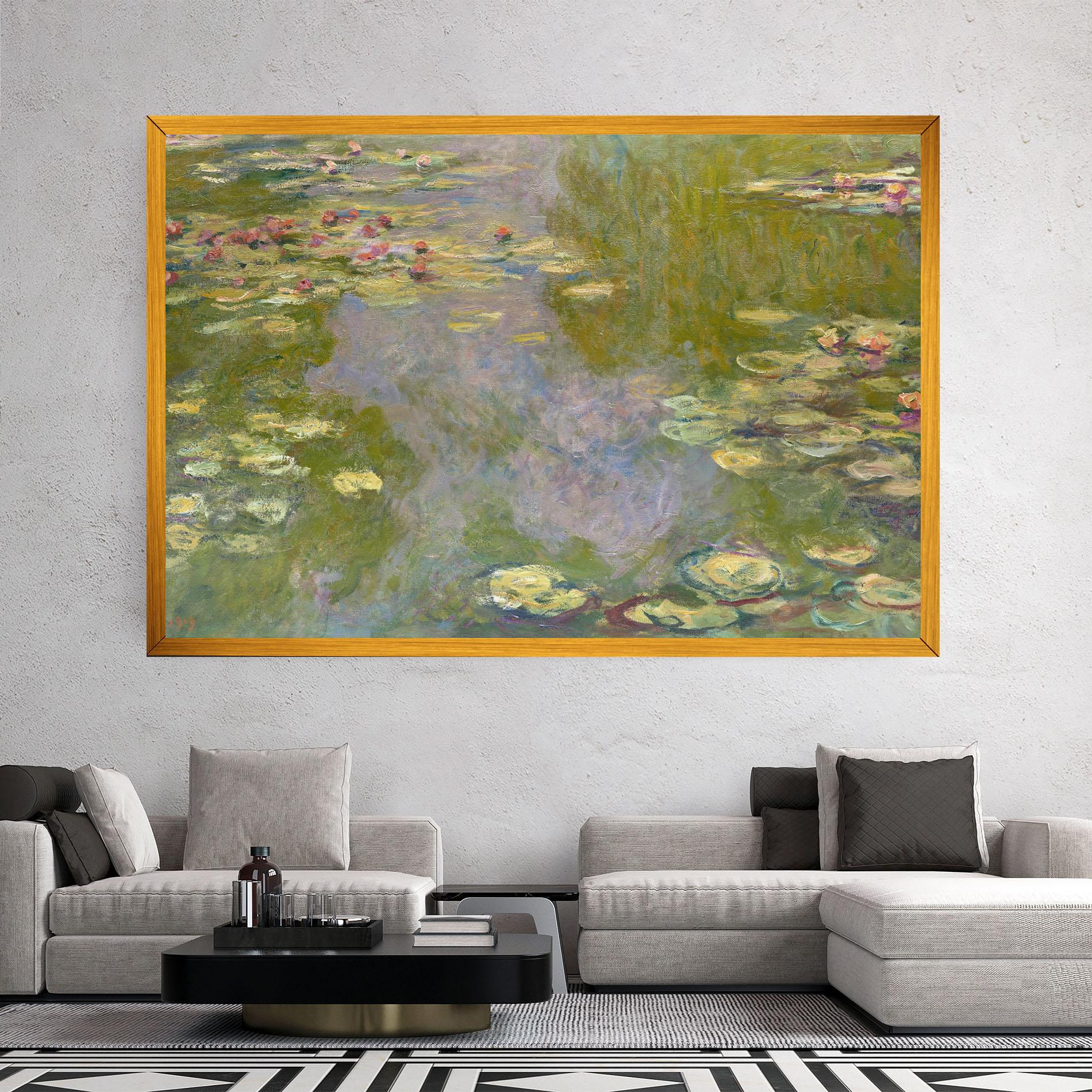 Leinwandbild Water Lilies Monet mockup 2