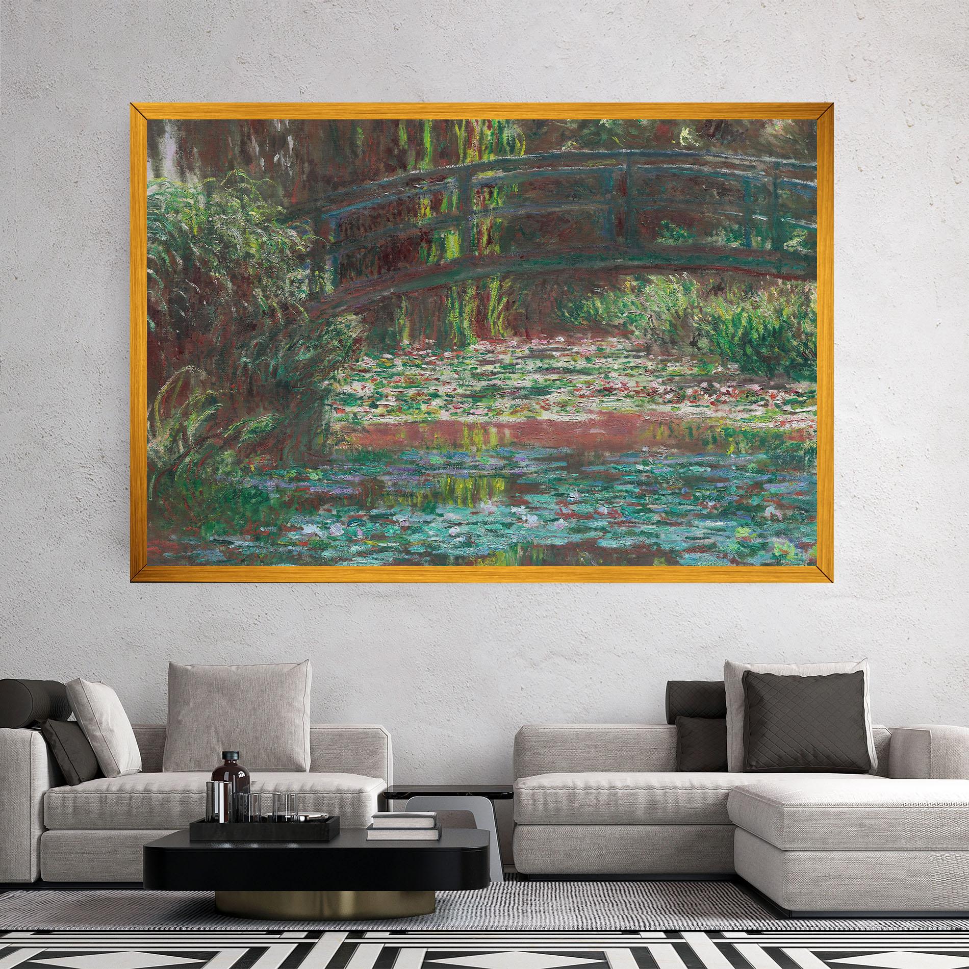 Leinwandbild Water Lily Pond mockup 2