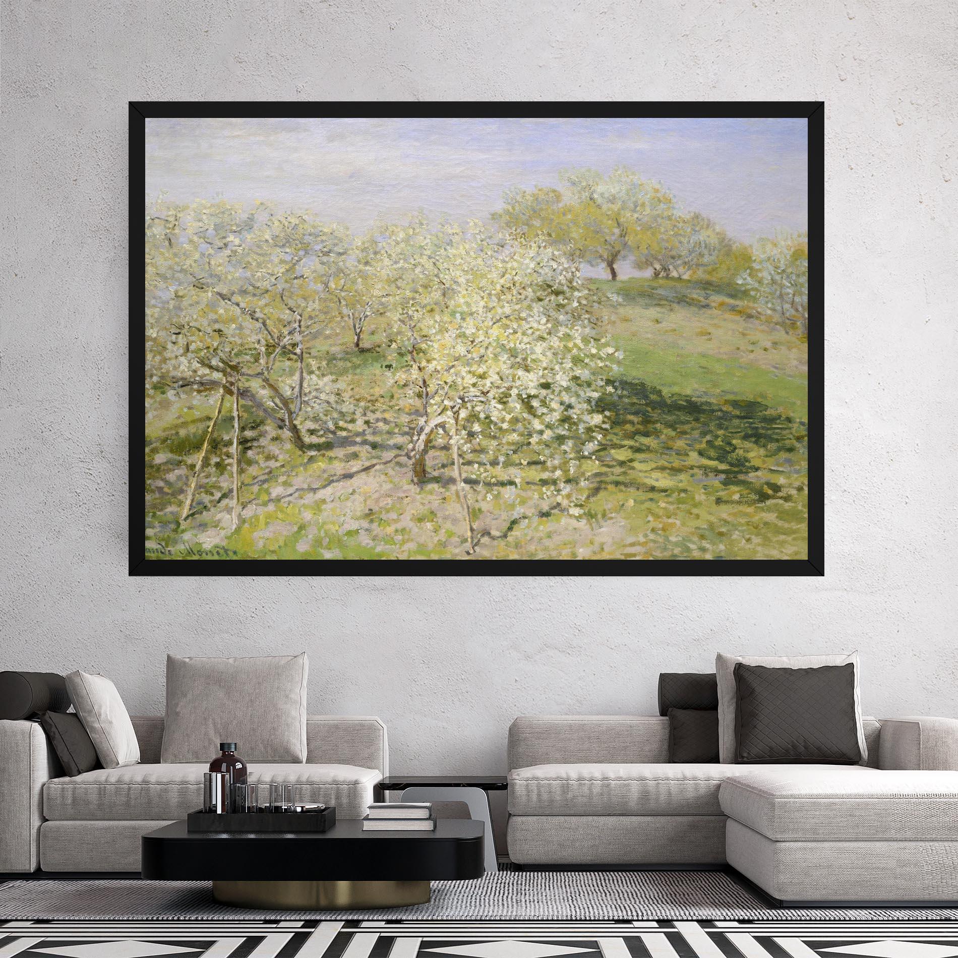 Leinwandbild Fruit Trees In Bloom mockup 2