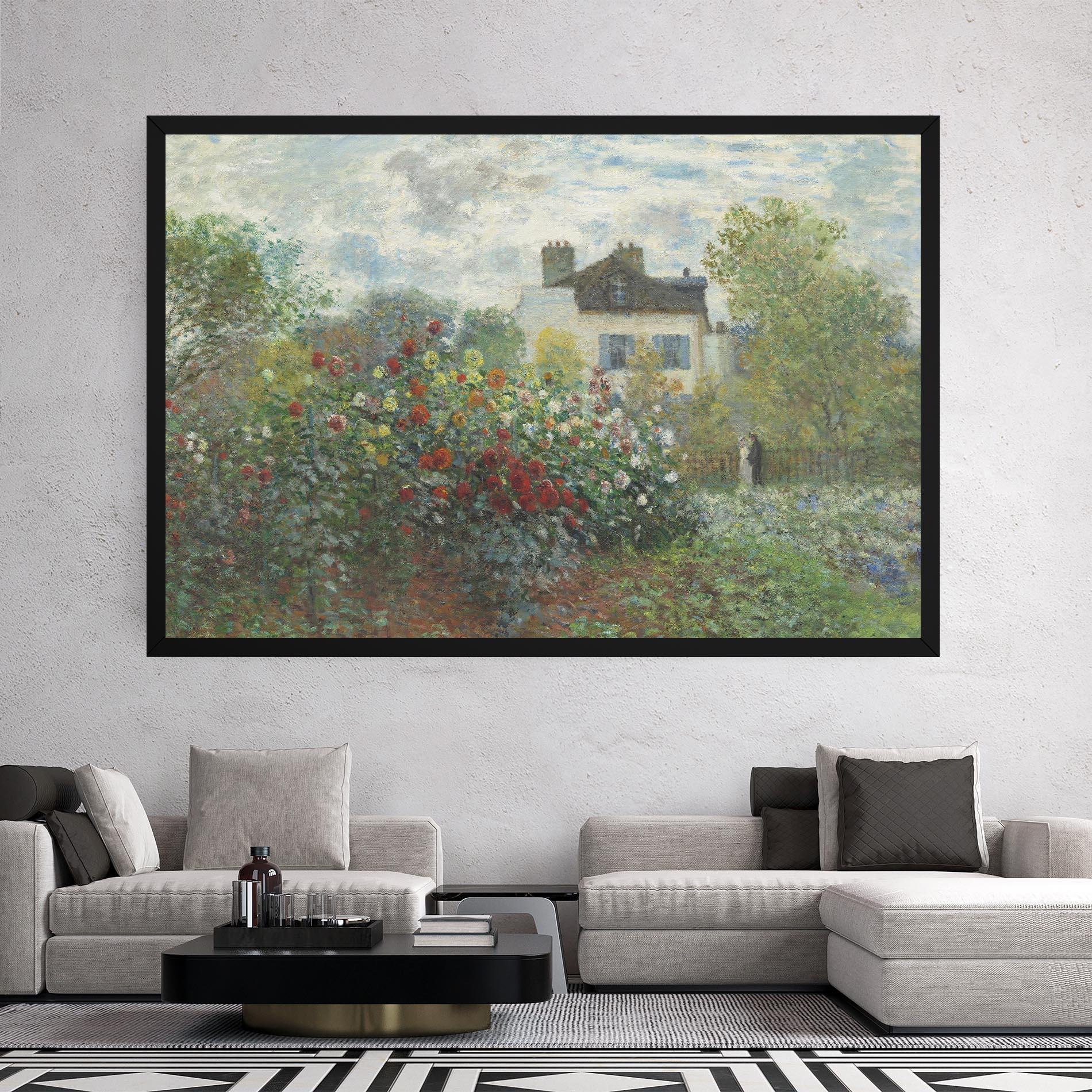 Leinwandbild Garden In Argenteuilt mockup 2