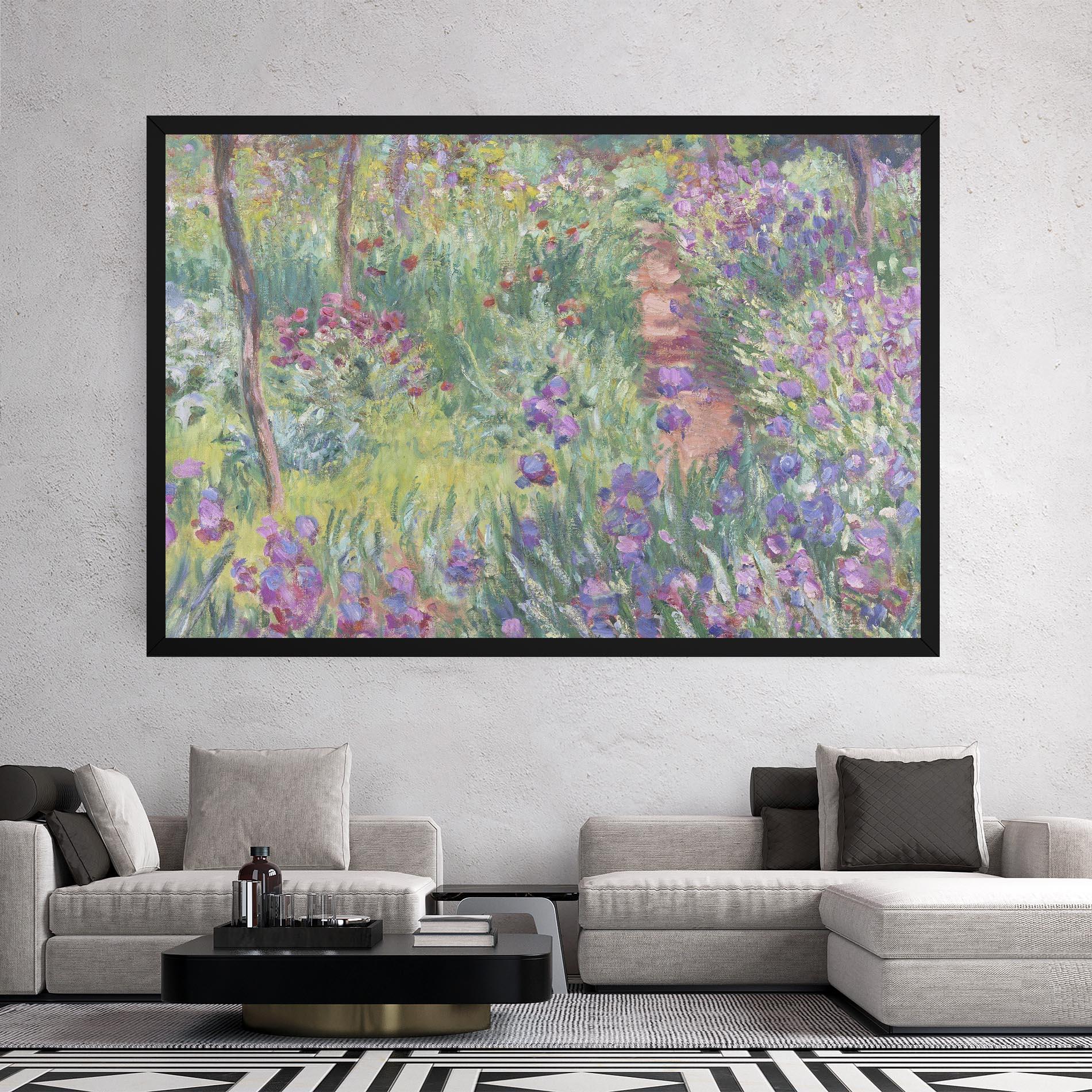 Leinwandbild Garden In Giverny mockup 2