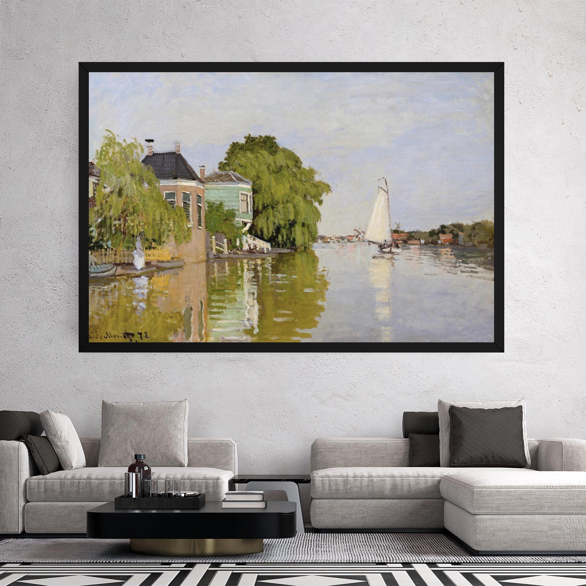 Leinwandbild Houses On The Achterzaan mockup 2