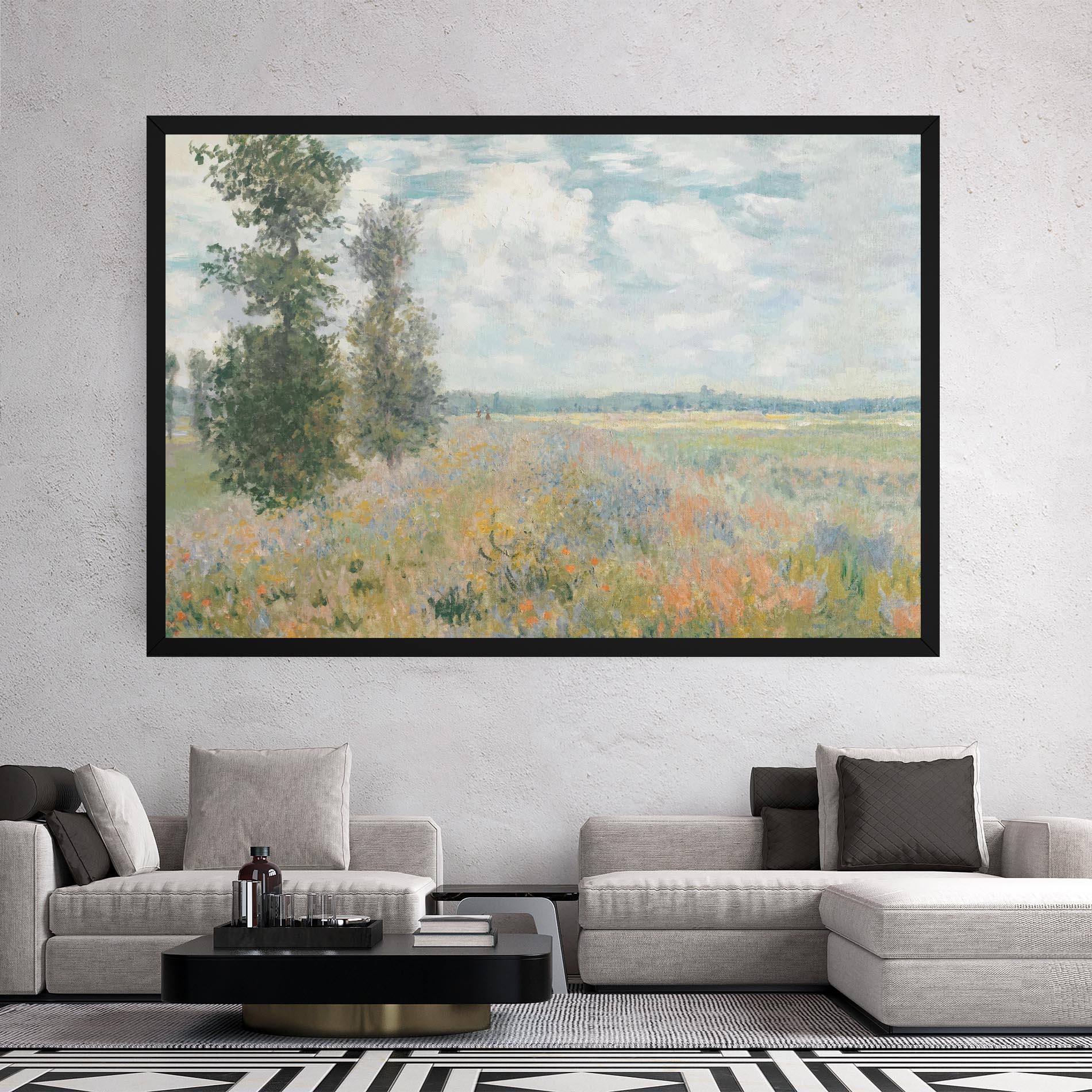Leinwandbild Monet's Landscape Background mockup 2