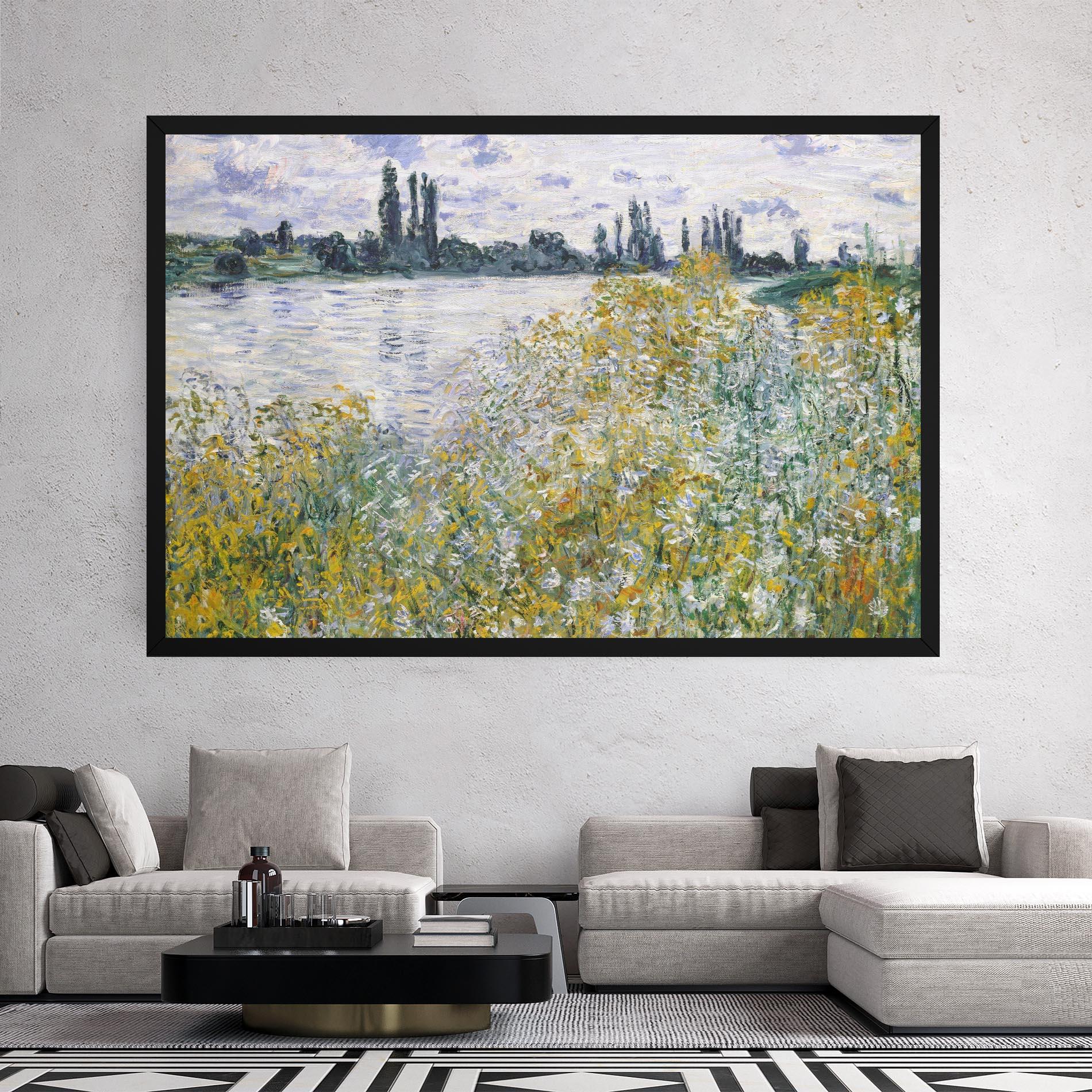 Leinwandbild Near Vetheuil mockup 2