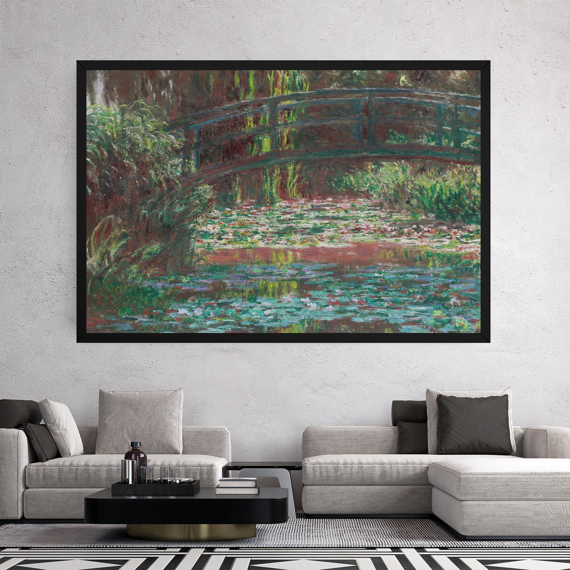 Leinwandbild Water Lily Pond mockup 2