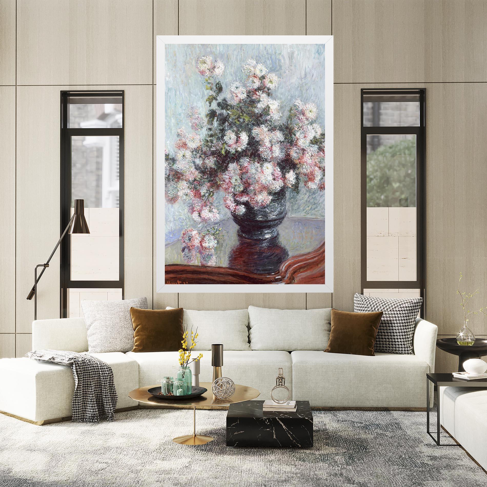 Leinwandbild Chrysanthemums mockup 2