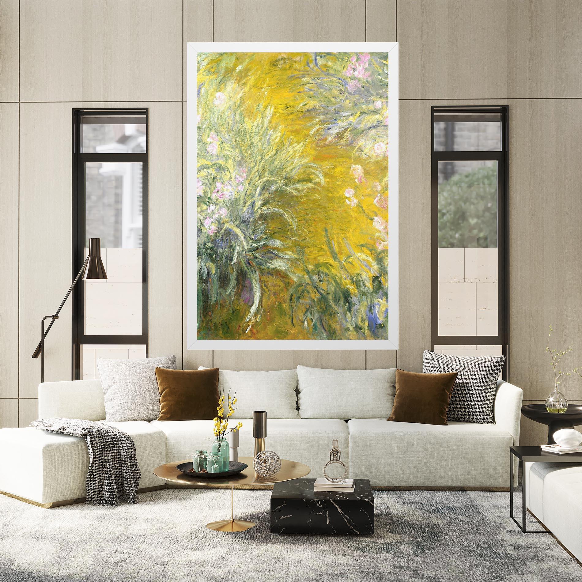 Leinwandbild Path Through The Irises mockup 2