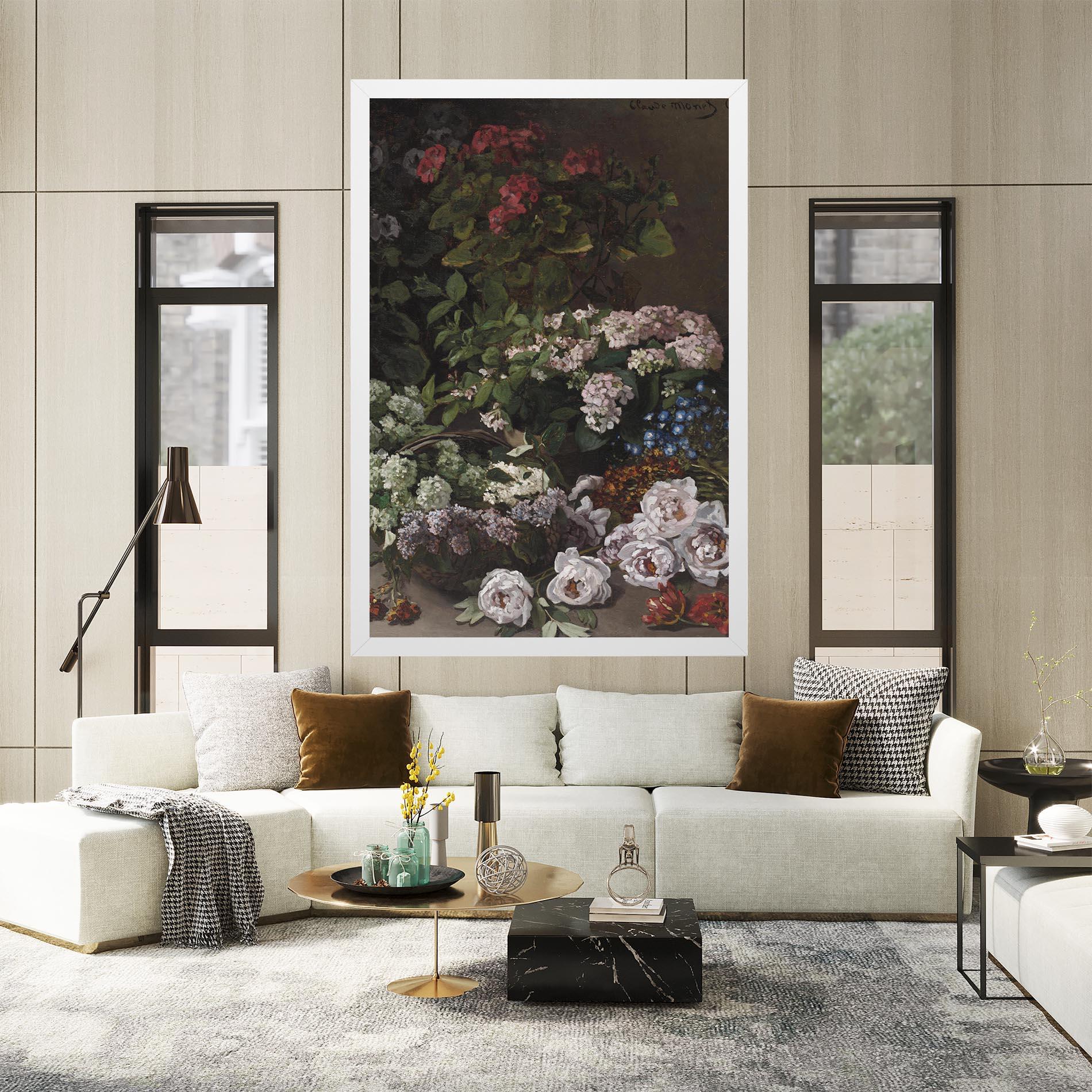 Leinwandbild Spring Flowers Monet mockup 2