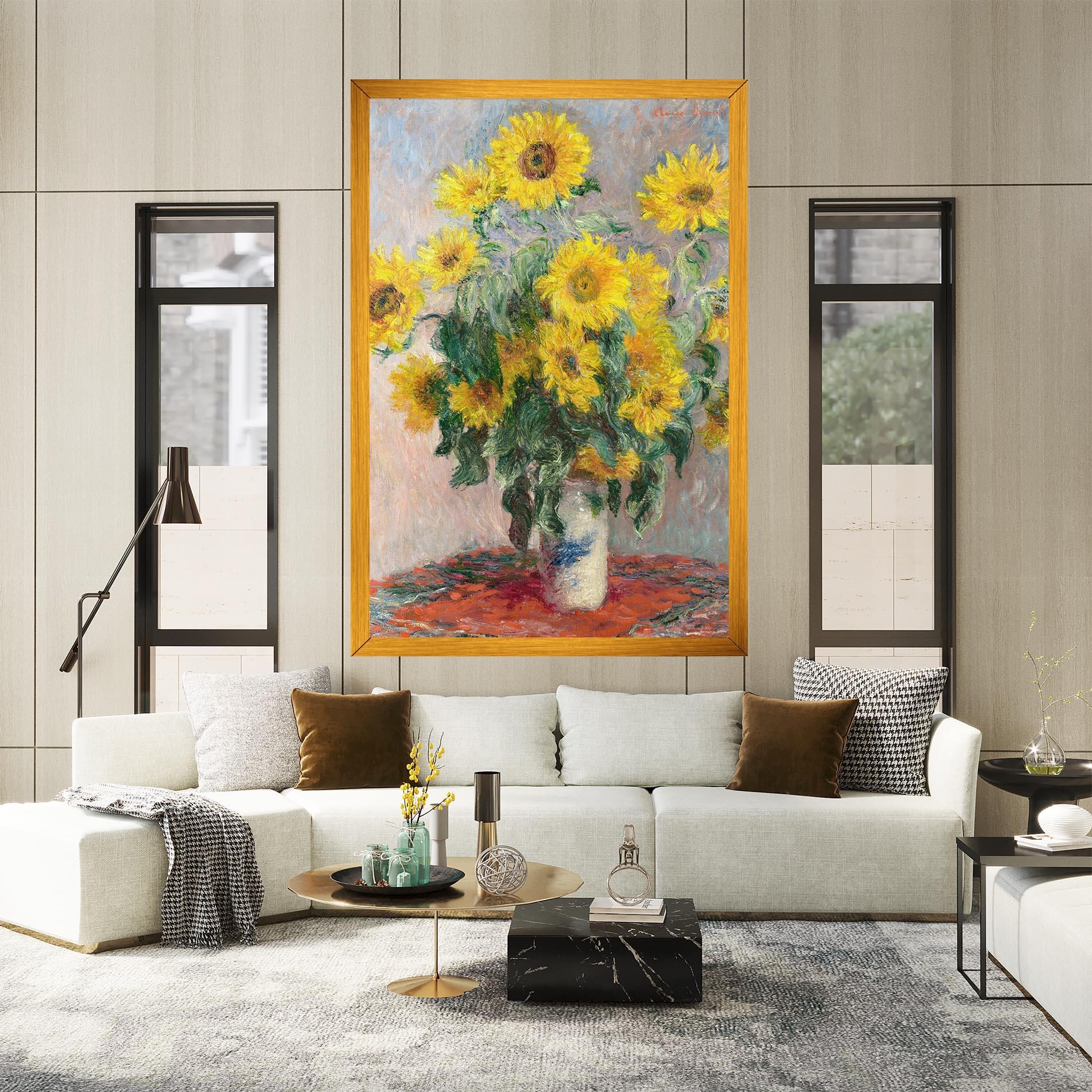 Leinwandbild Bouquet Of Sunflowers 1881 mockup 2