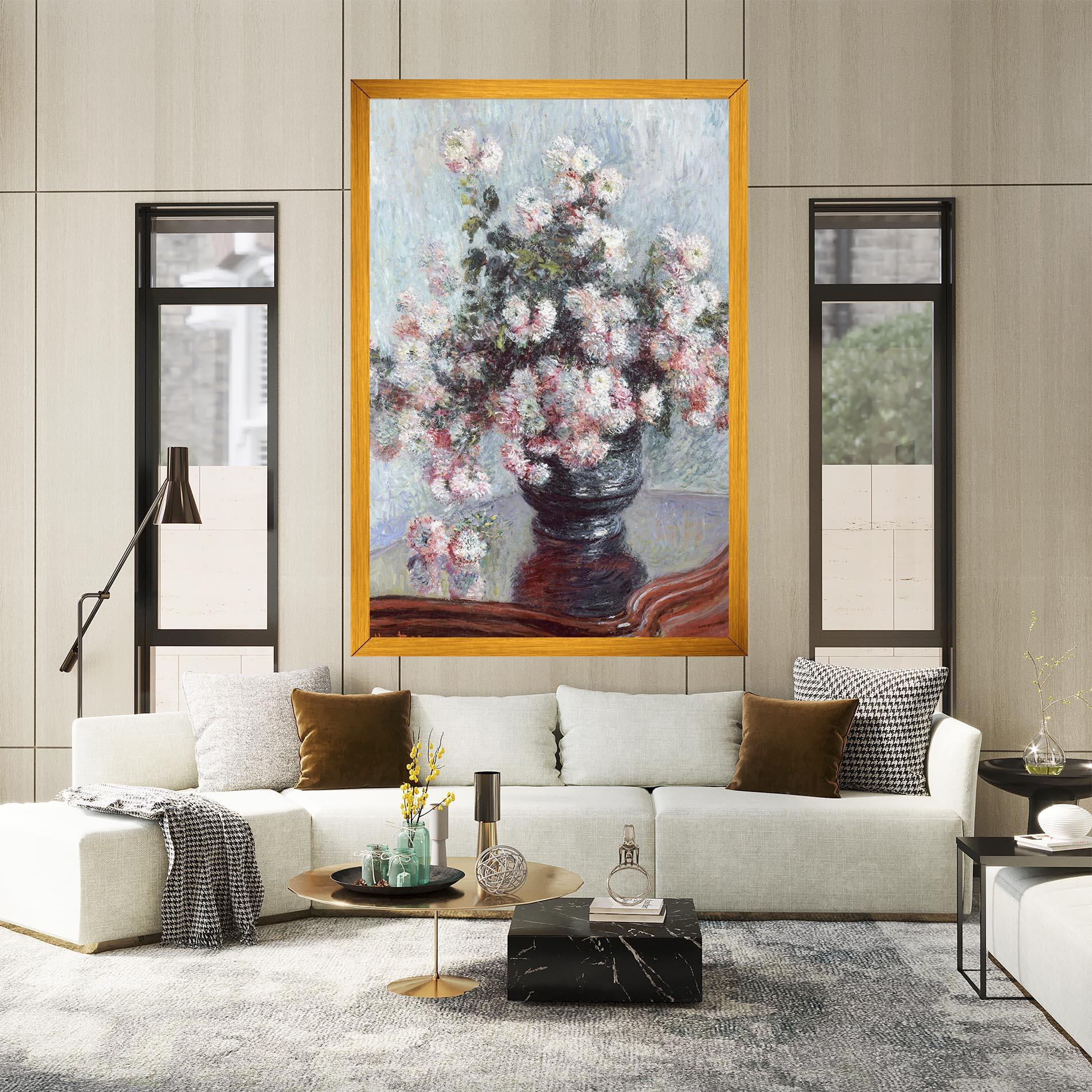 Leinwandbild Chrysanthemums mockup 2