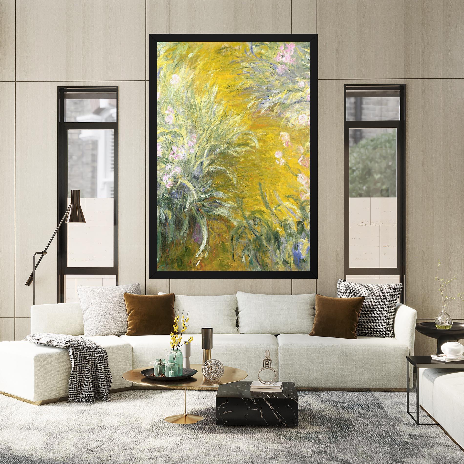 Leinwandbild Path Through The Irises mockup 2