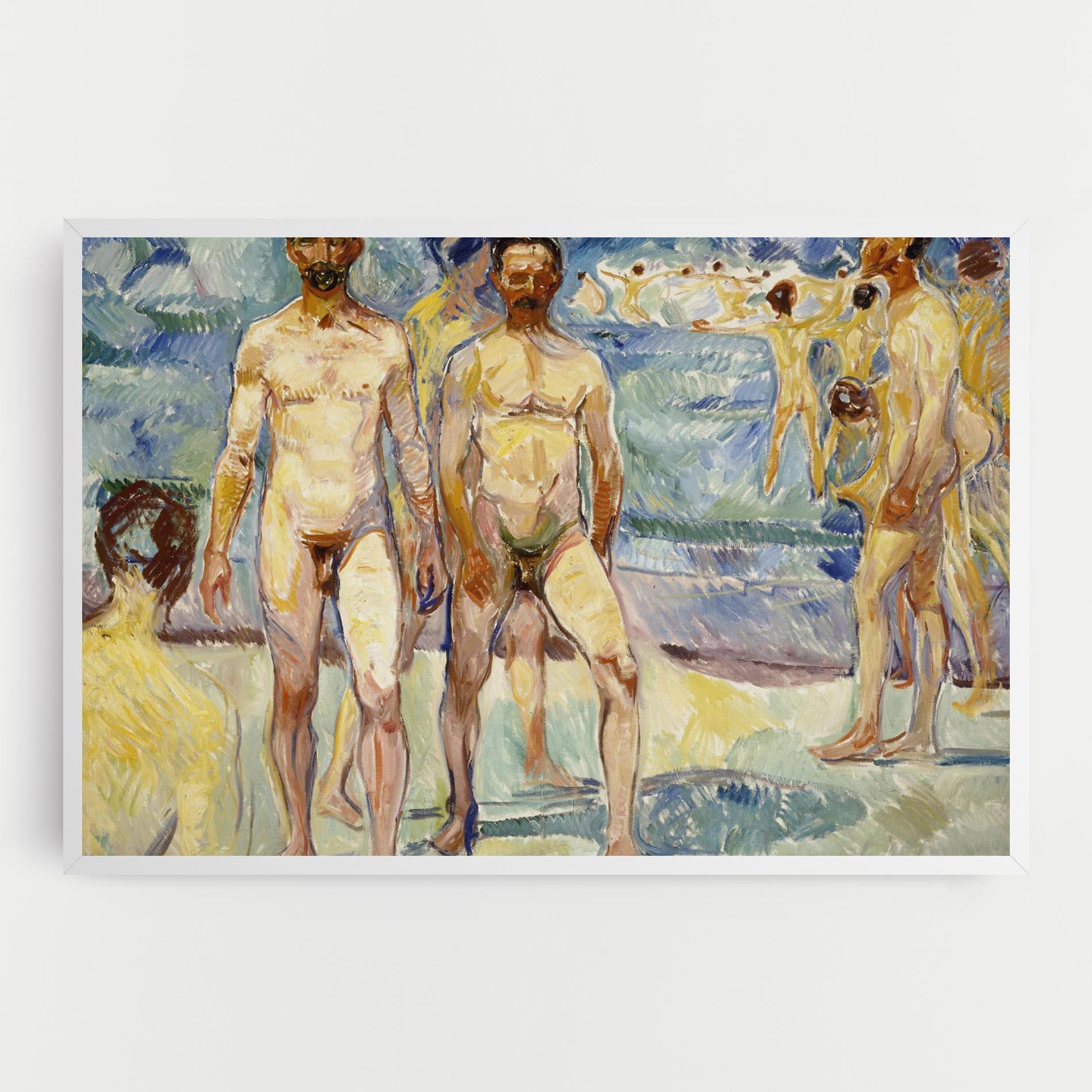 Leinwandbild Bathing Men mockup 0