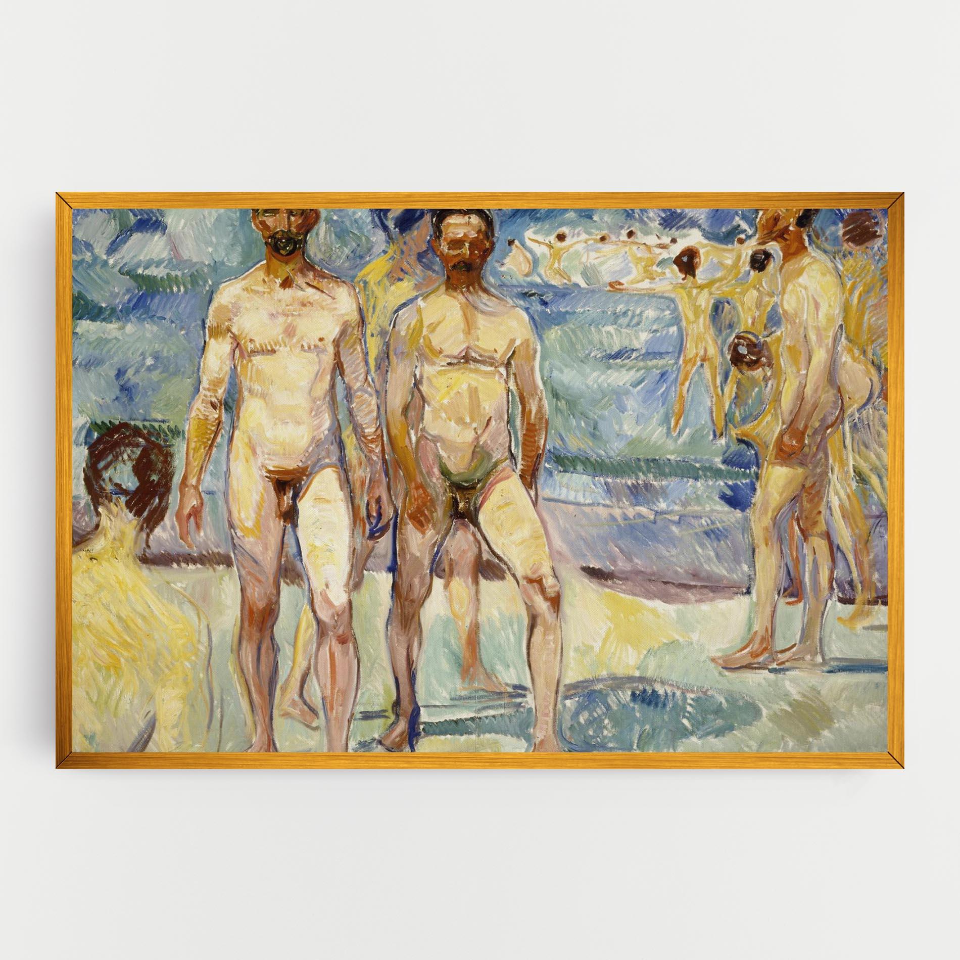 Leinwandbild Bathing Men mockup 0