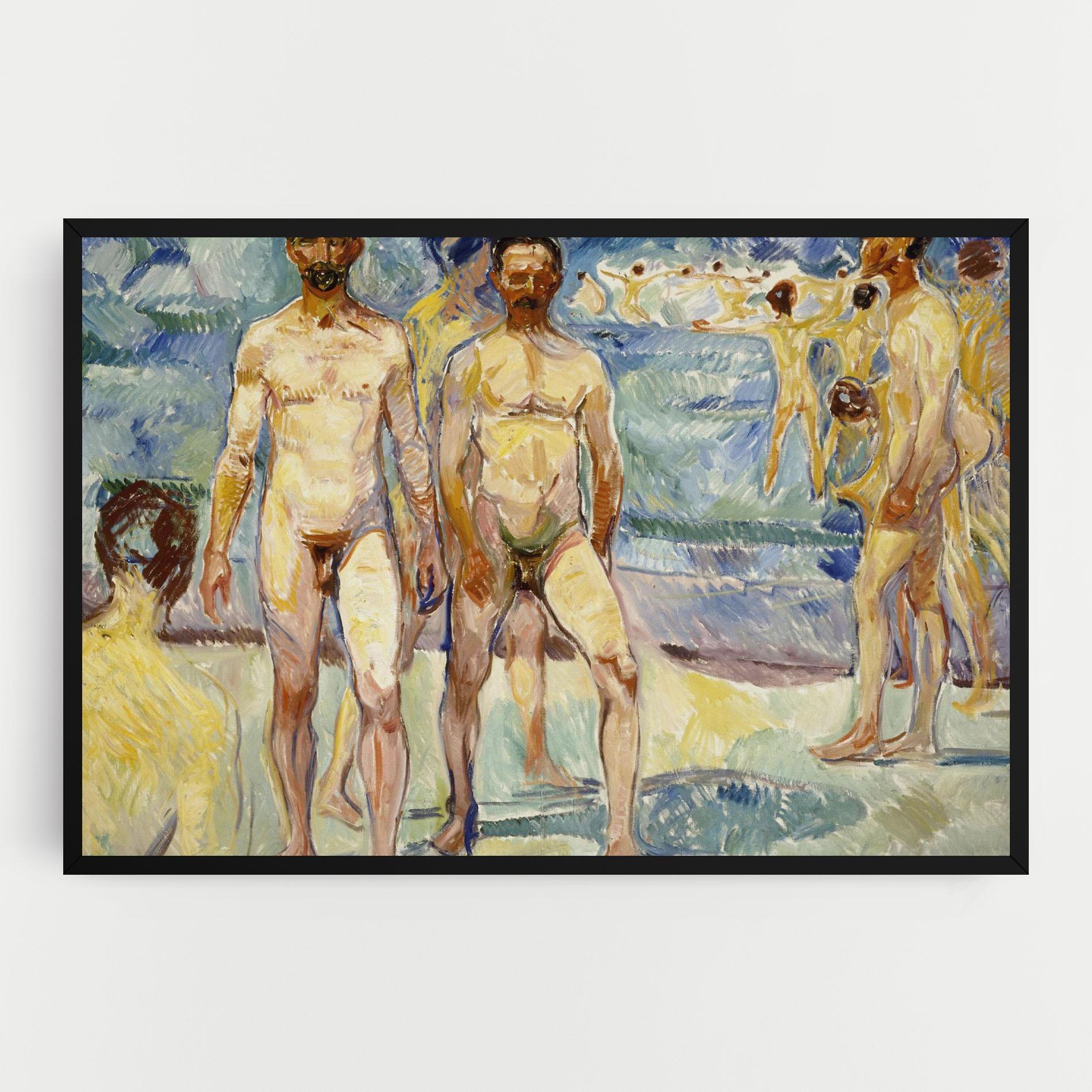 Leinwandbild Bathing Men mockup 0