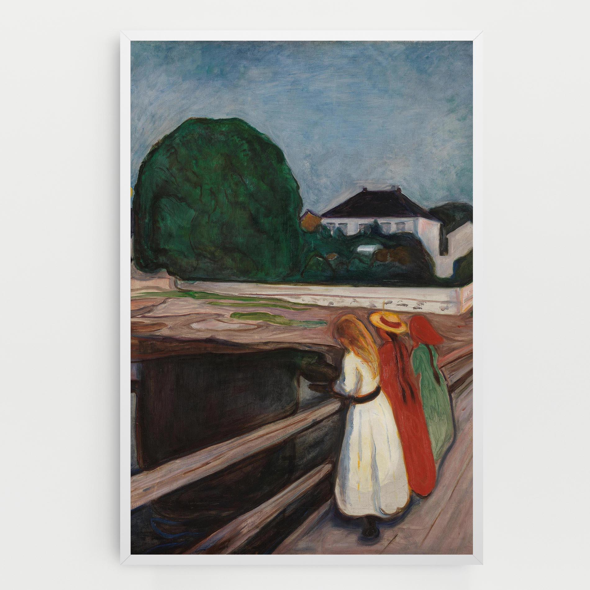 Leinwandbild Girls On The Bridge mockup 0