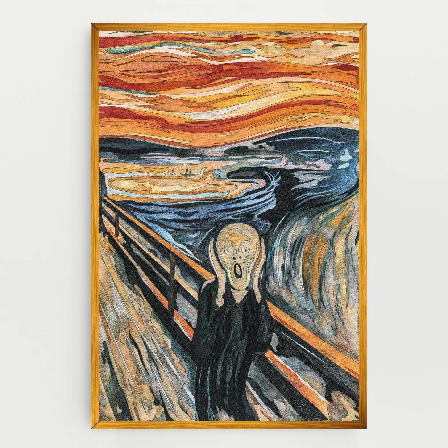 Leinwandbild The Scream mockup 0