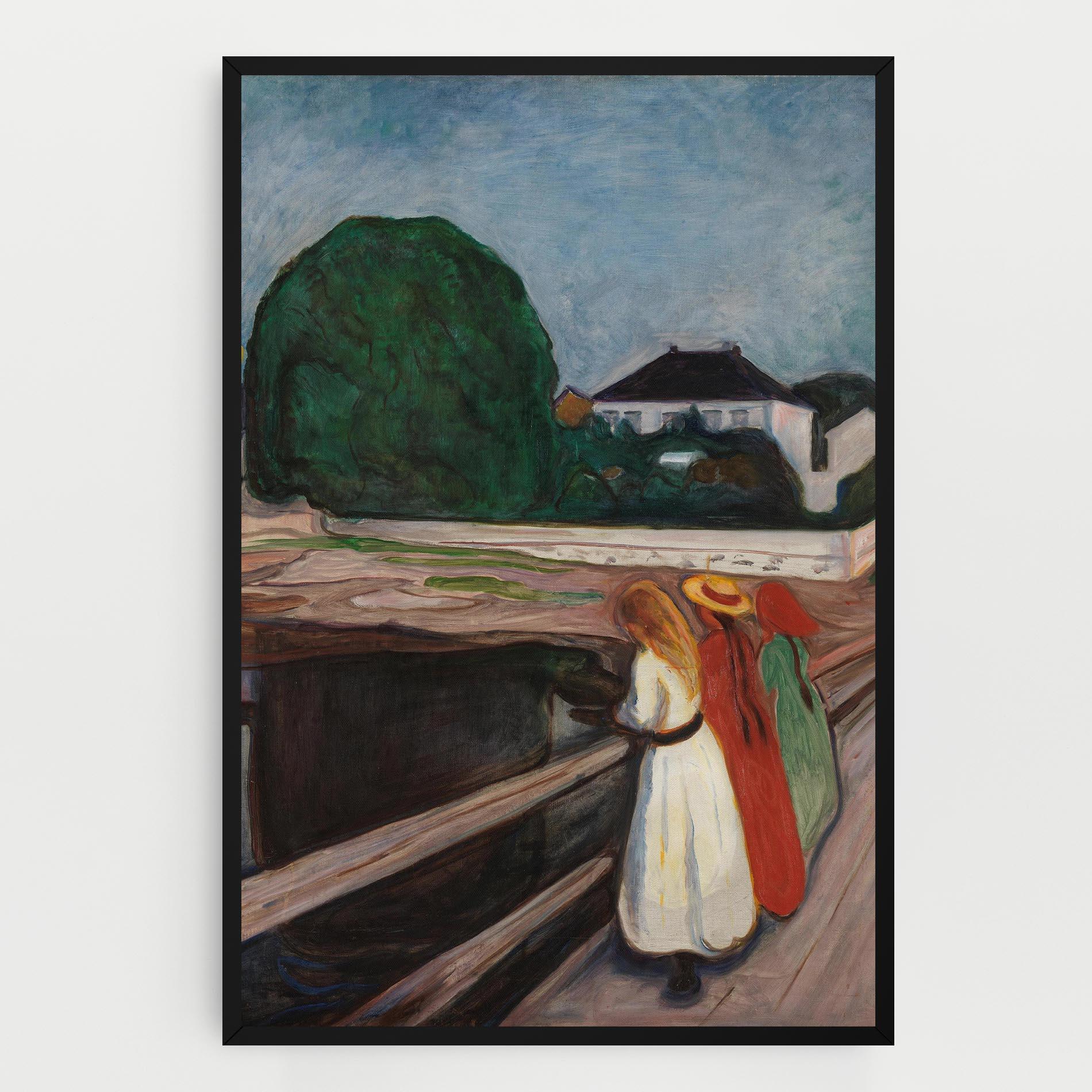 Leinwandbild Girls On The Bridge mockup 0