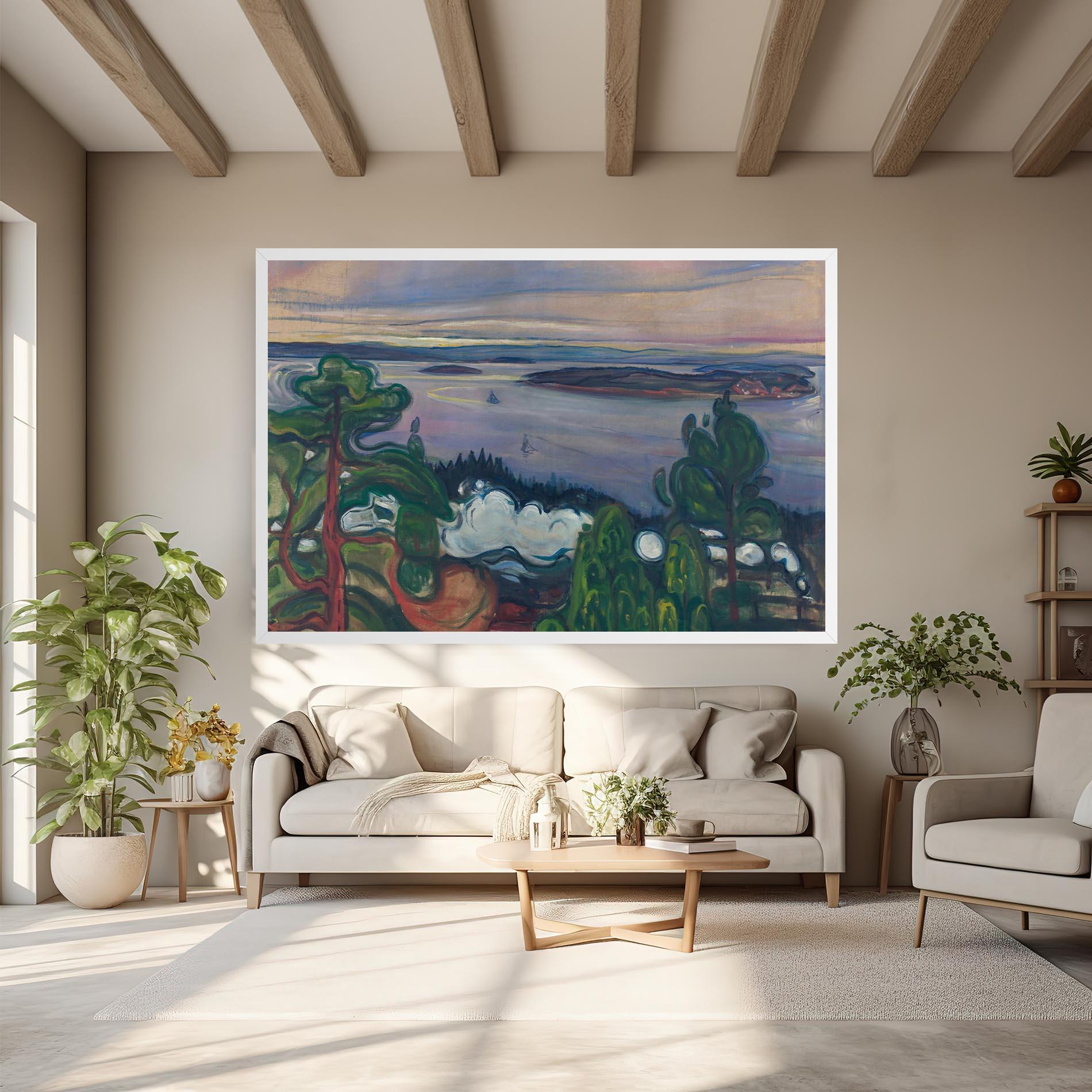 Leinwandbild Train Smoke mockup 6