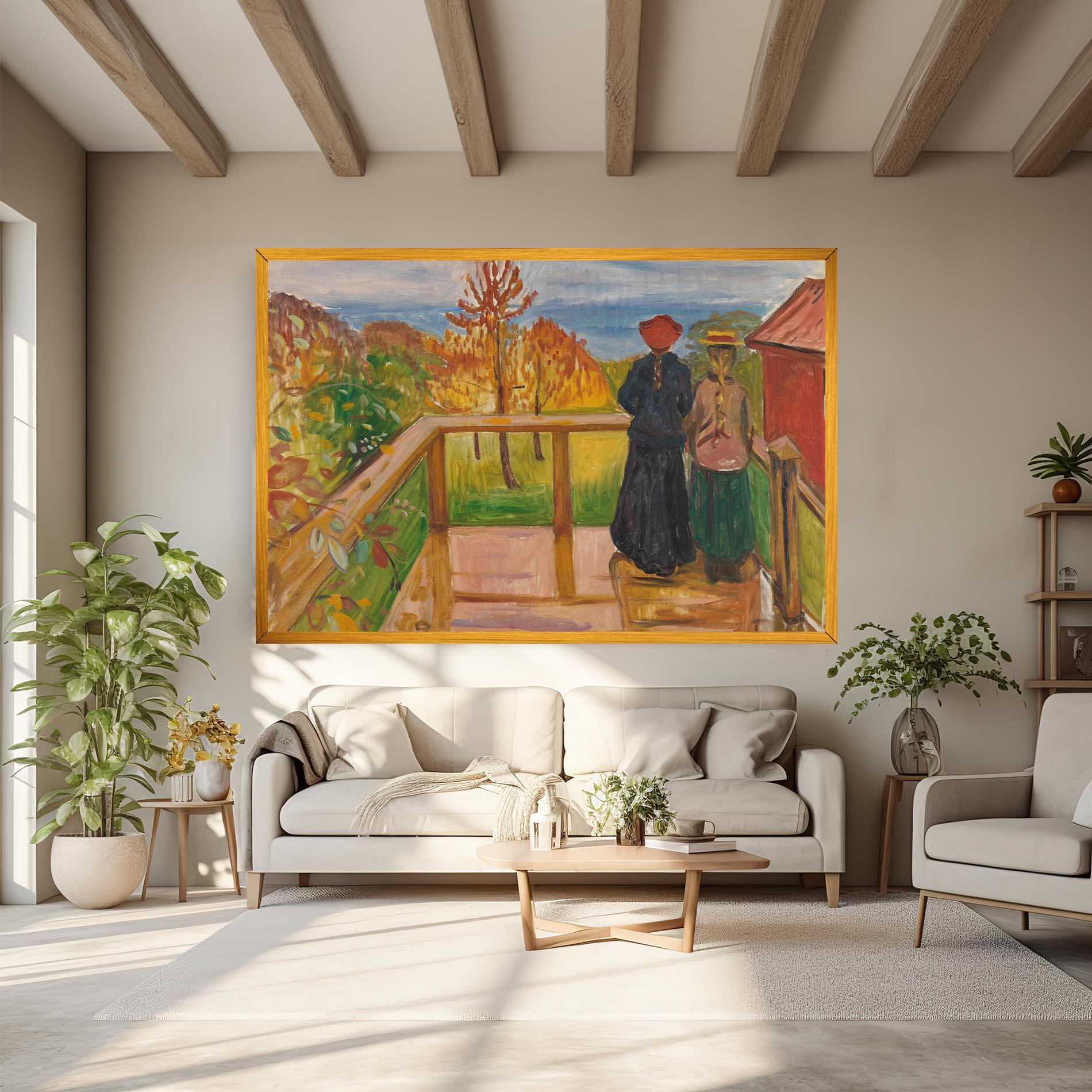 Leinwandbild On The Veranda mockup 6