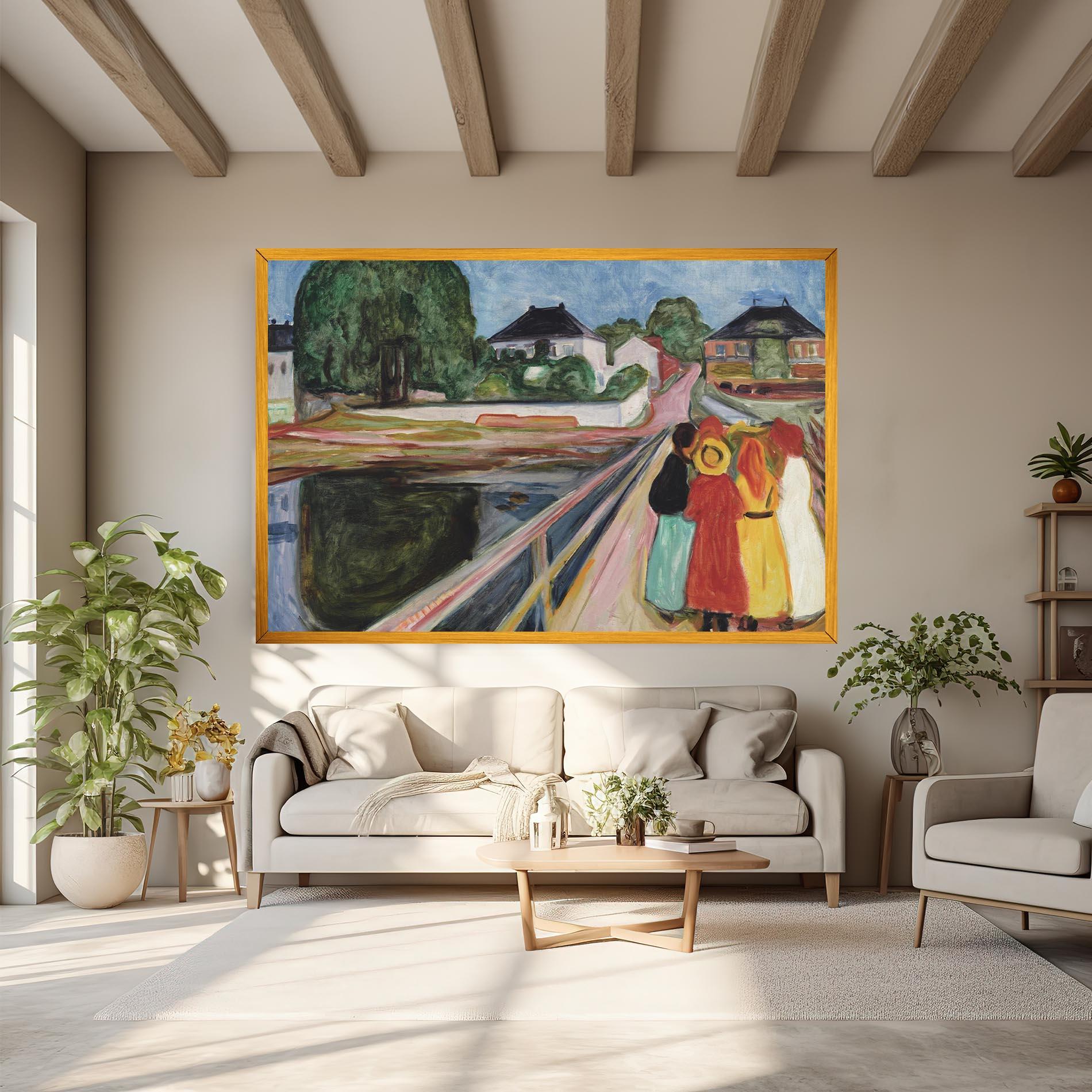 Leinwandbild Pikene Pa Broen mockup 6